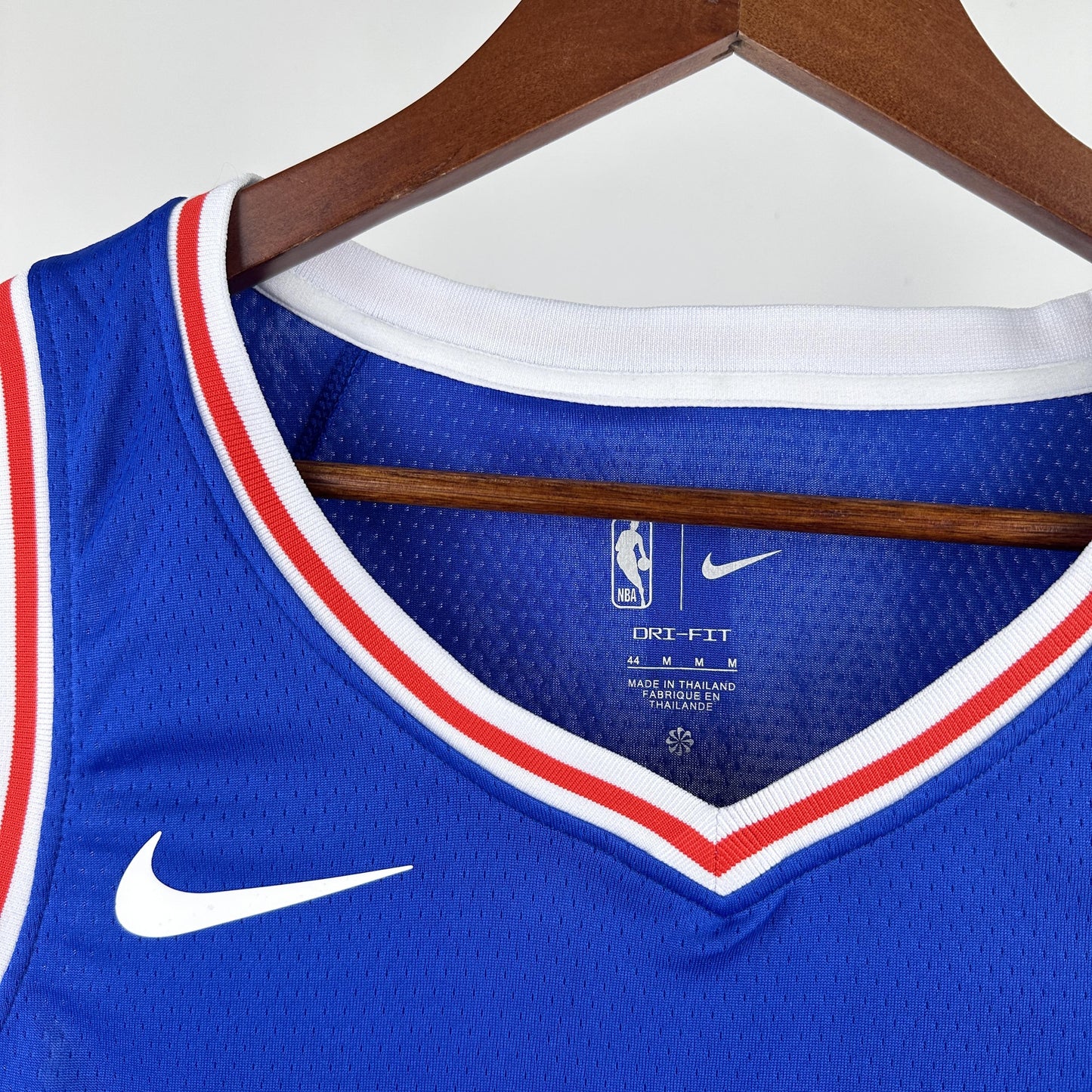 GEORGE 8 Blue Philadelphia 76ers Heat Pressed Edition NBA Jersey