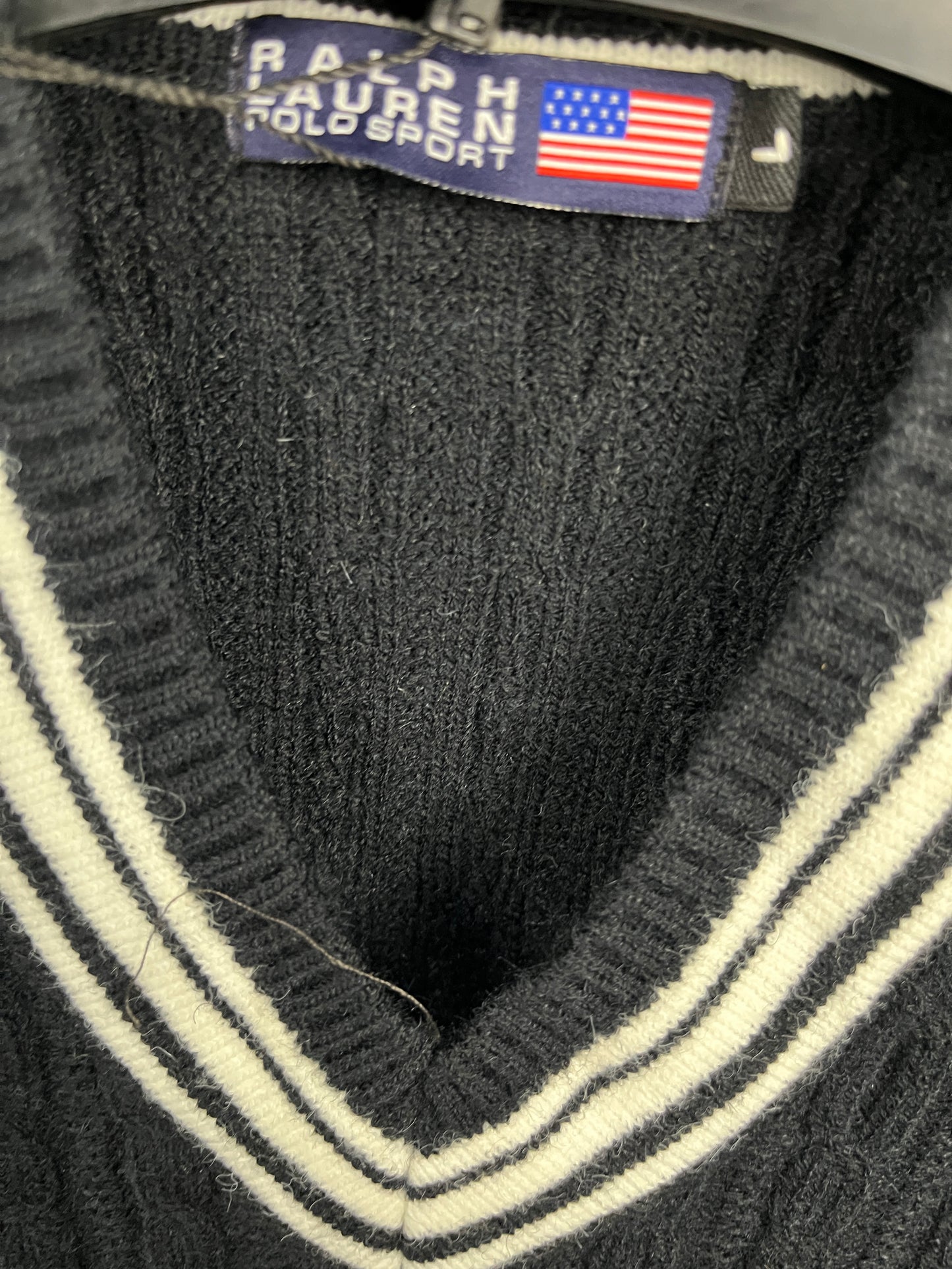 Ralph Lauren Soft Patterned Pull Over Black