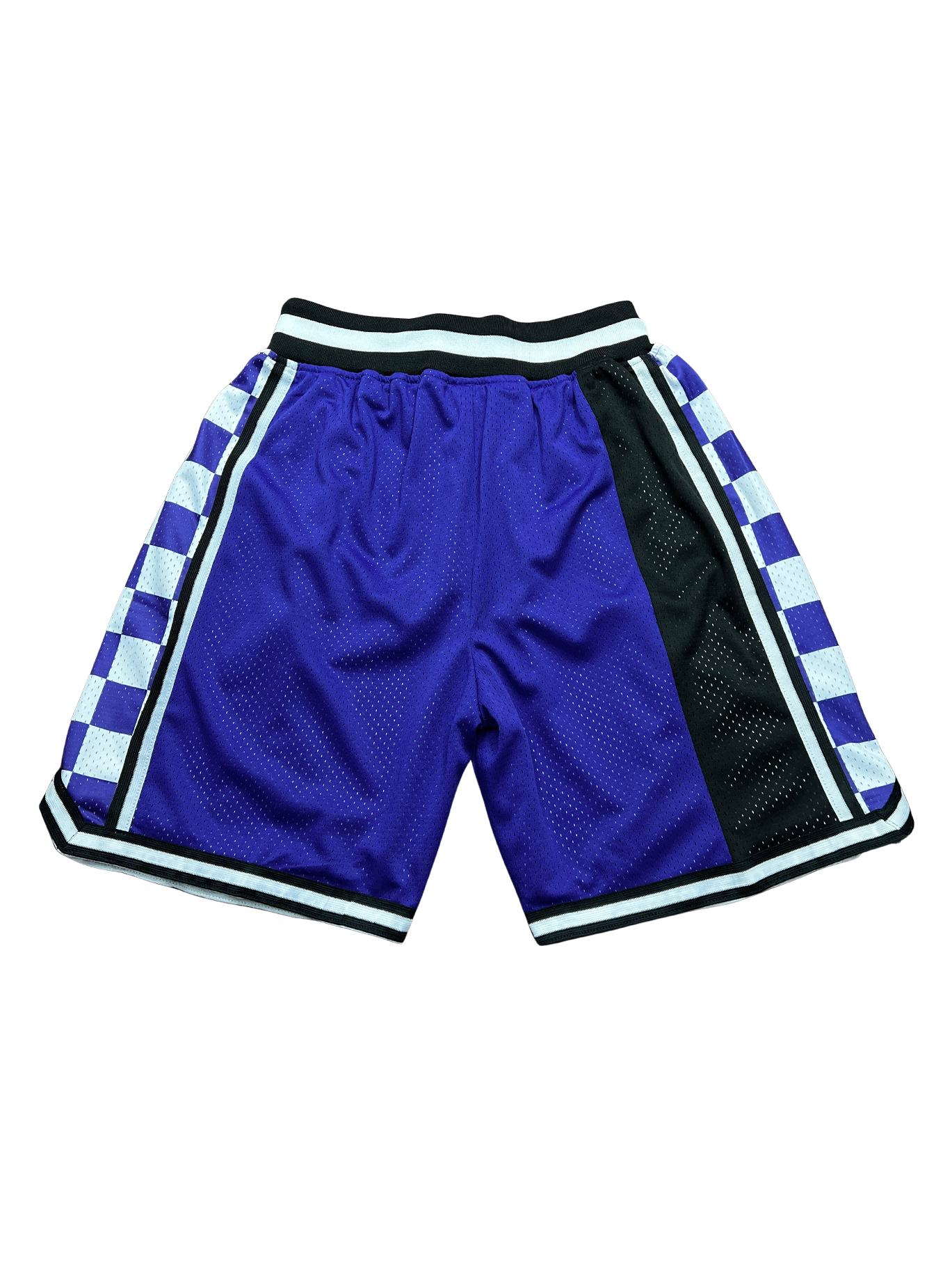 Sacramento Kings Black & Purple Shorts Full Embroidery