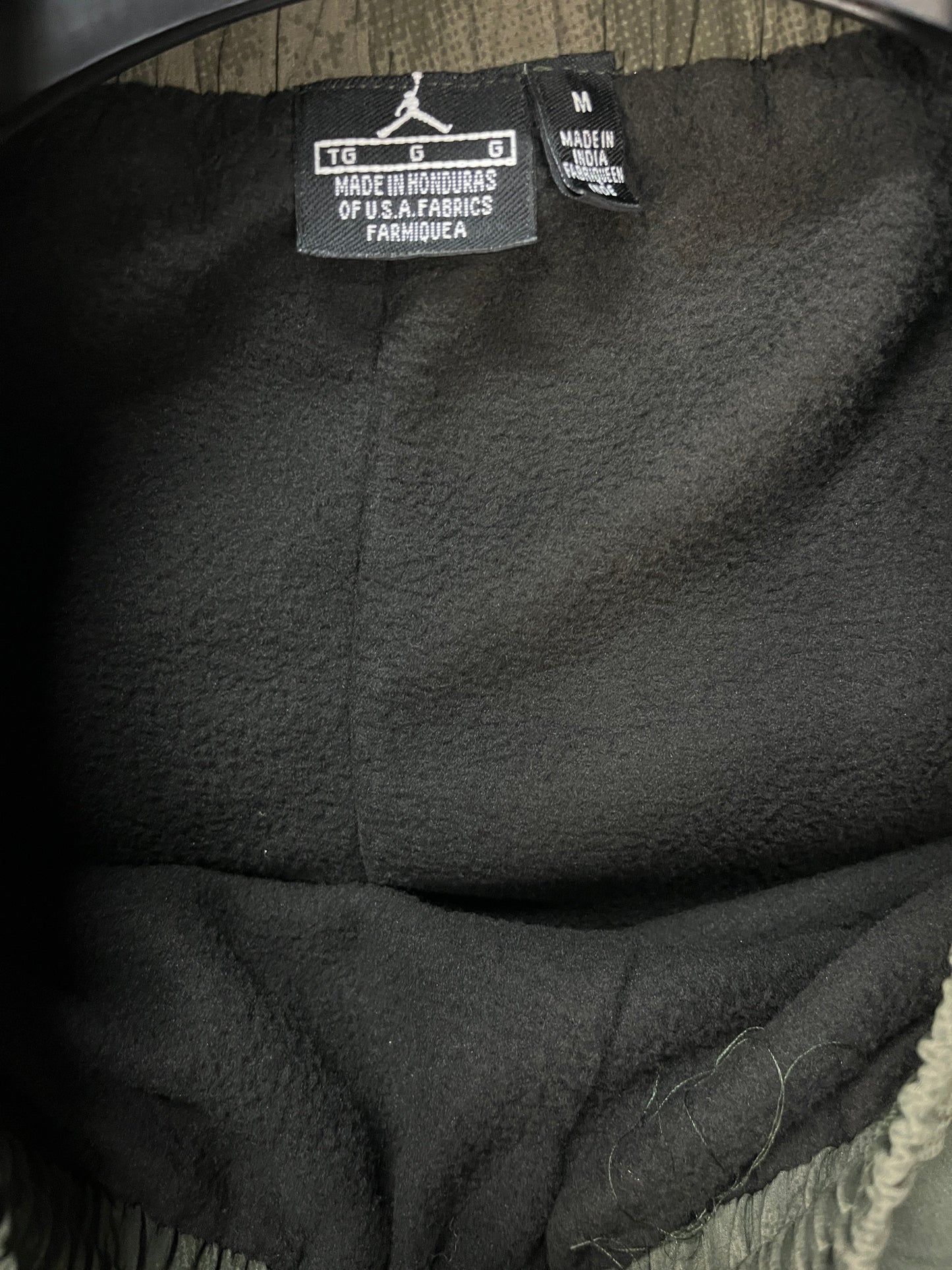 Jordan Dark Green Pockets Inner Fleece Pants