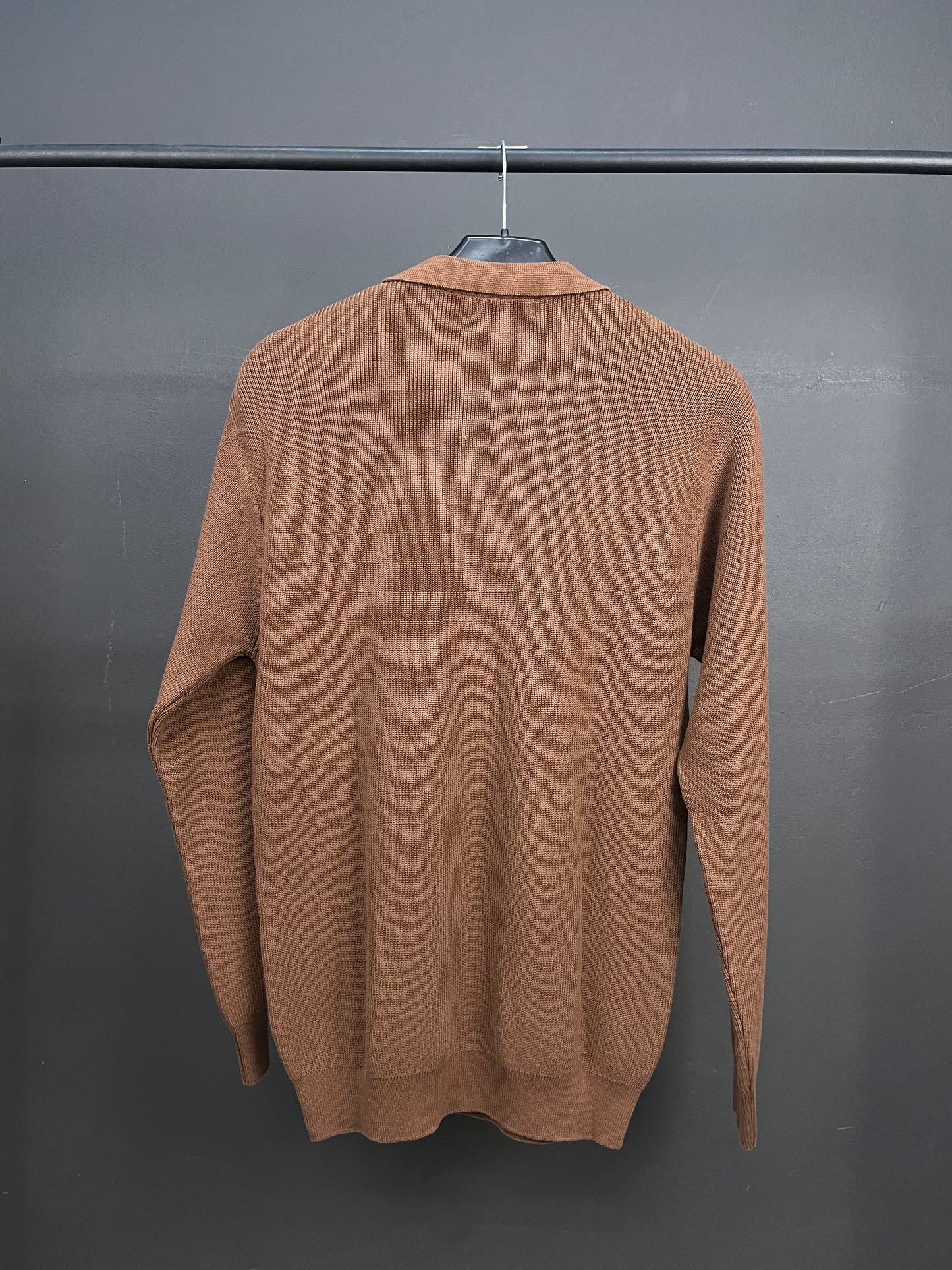 Ralph Lauren Brown Half Zip-up Sweater