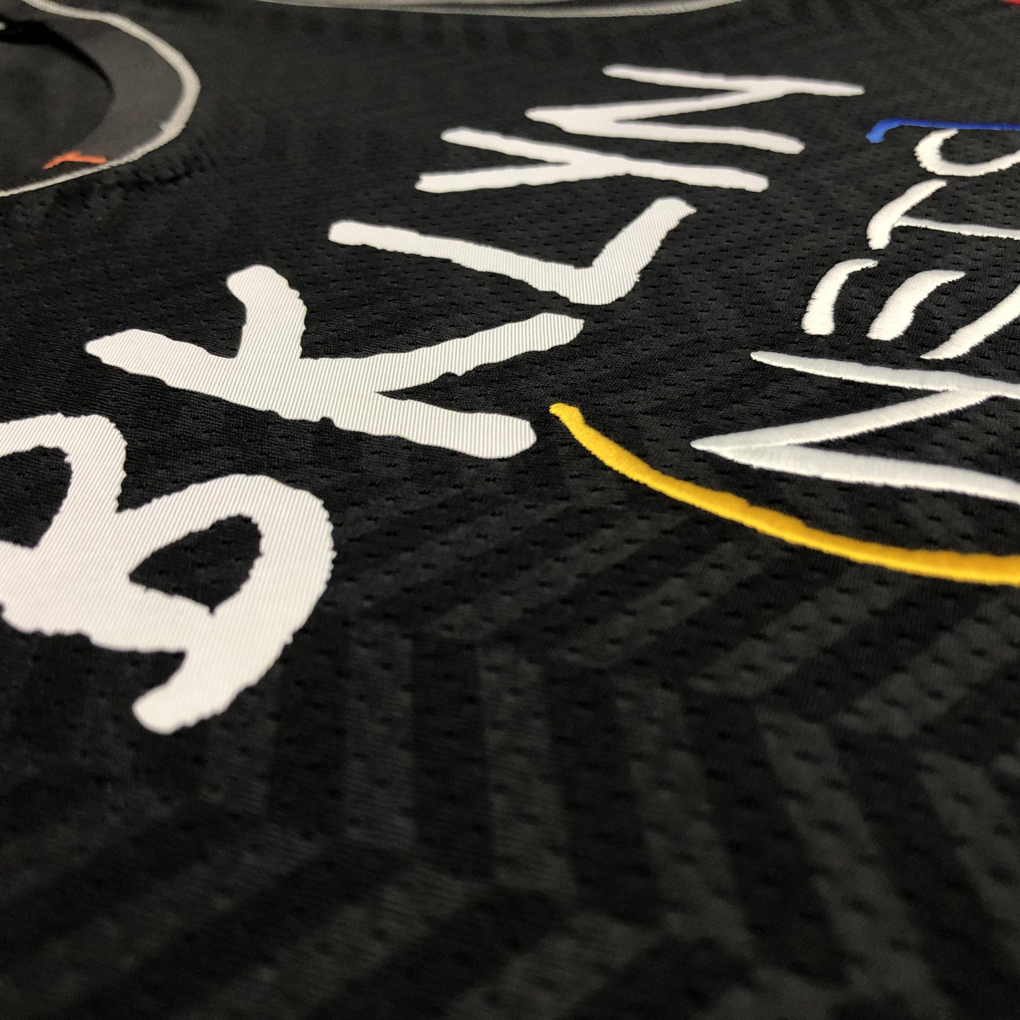 KYRIE IRVING 11 Black Brooklyn Nets Heat Pressed Edition NBA Jersey