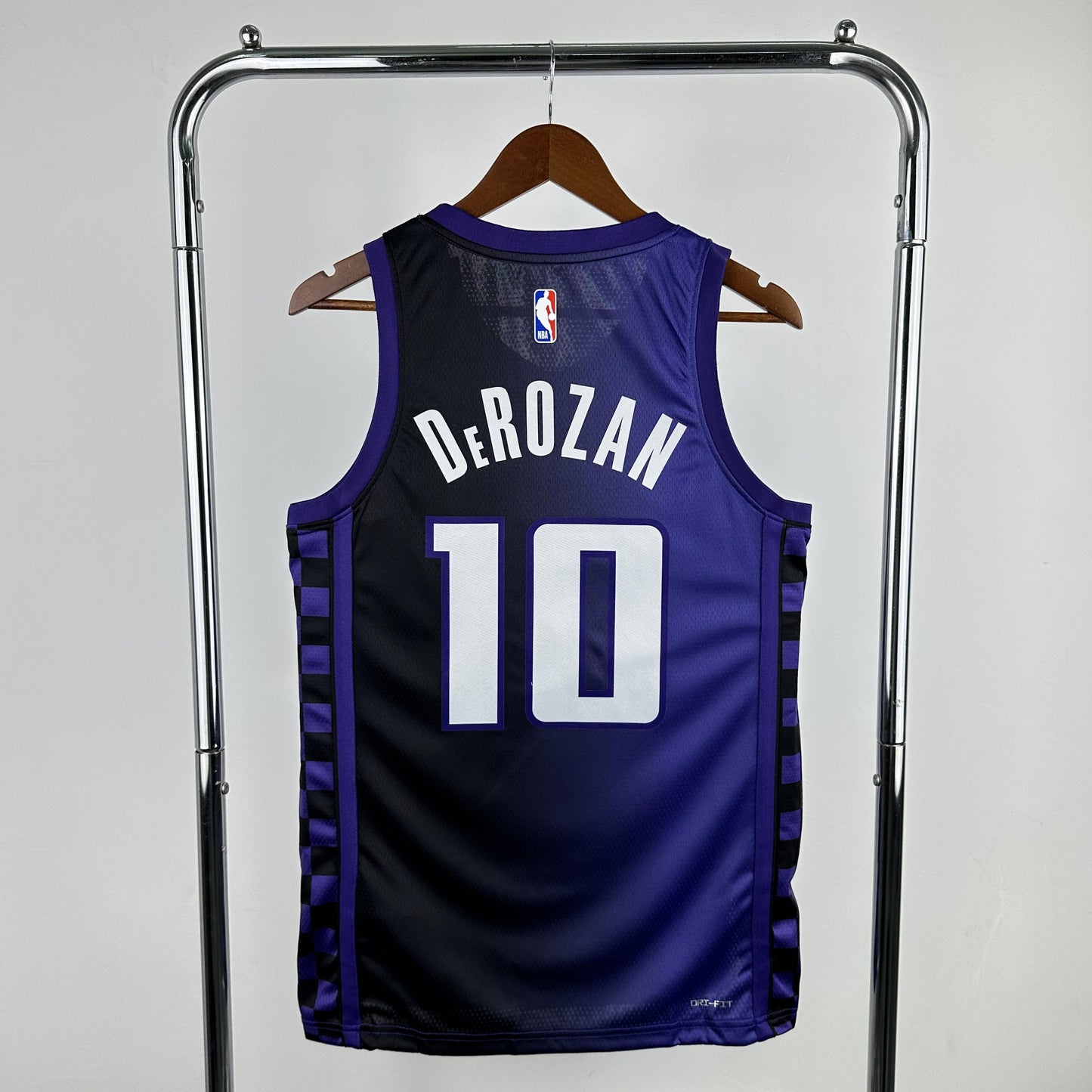 DeROZAN 10 Purple Sacramento Kings Heat Pressed Edition NBA Jersey