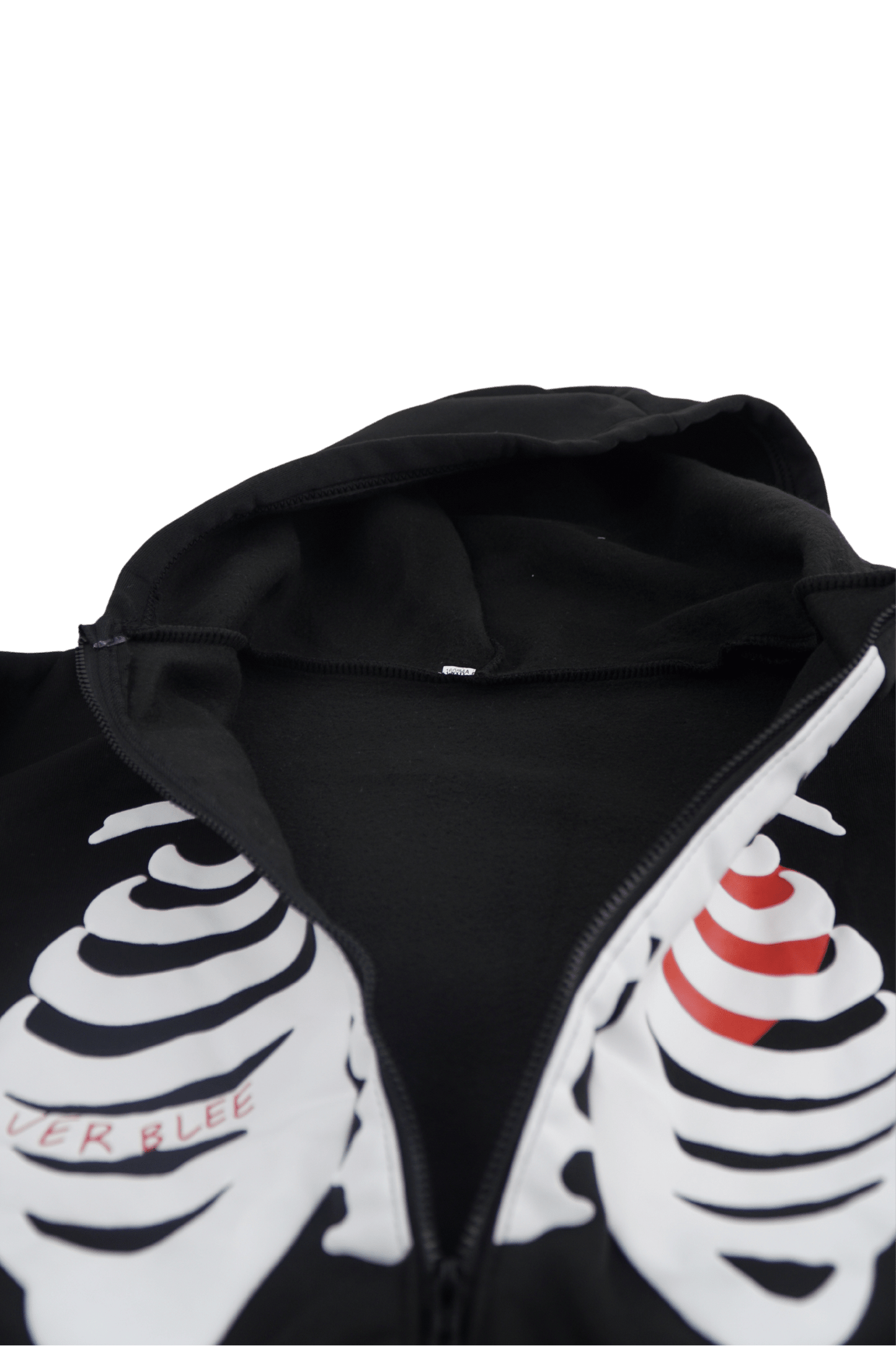 Skeleton & Heart Black Hoodie