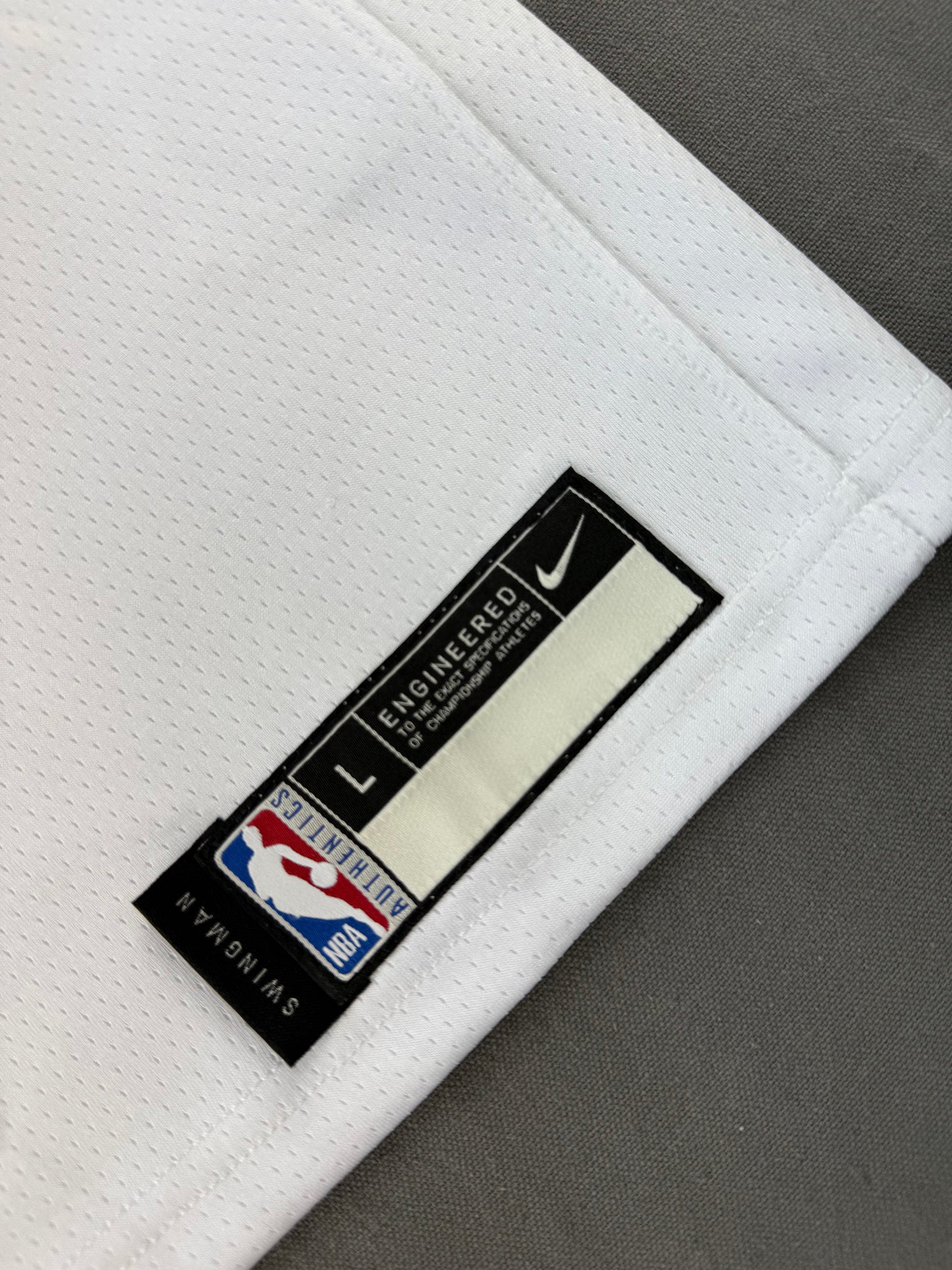 DONCIC 77 White Lakers Heat Pressed Edition NBA Kids Jersey