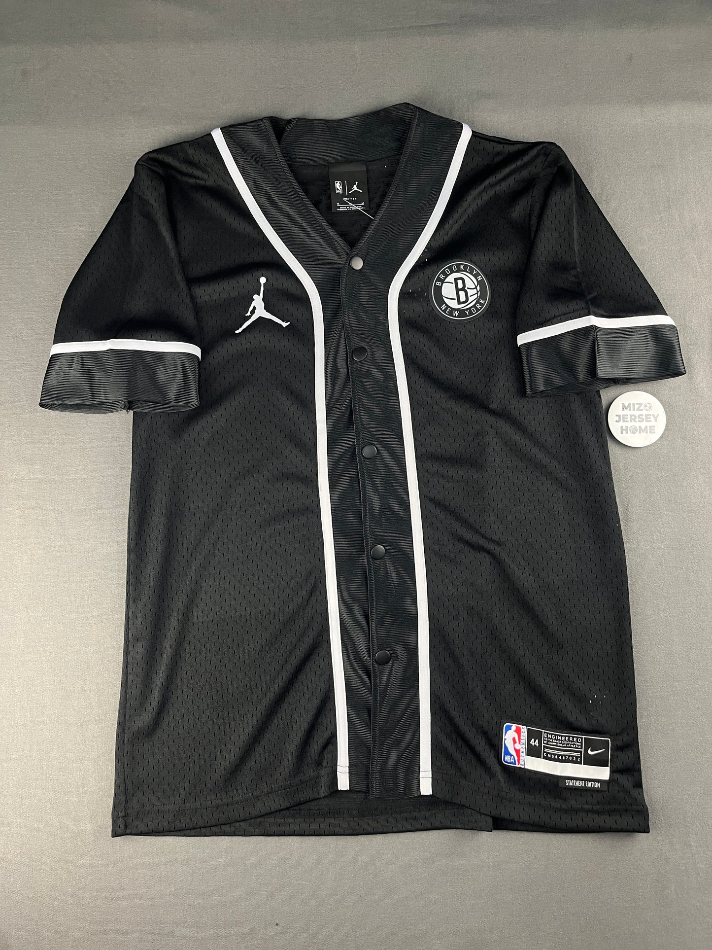 Brooklyn New York Black Mesh NBA Jersey