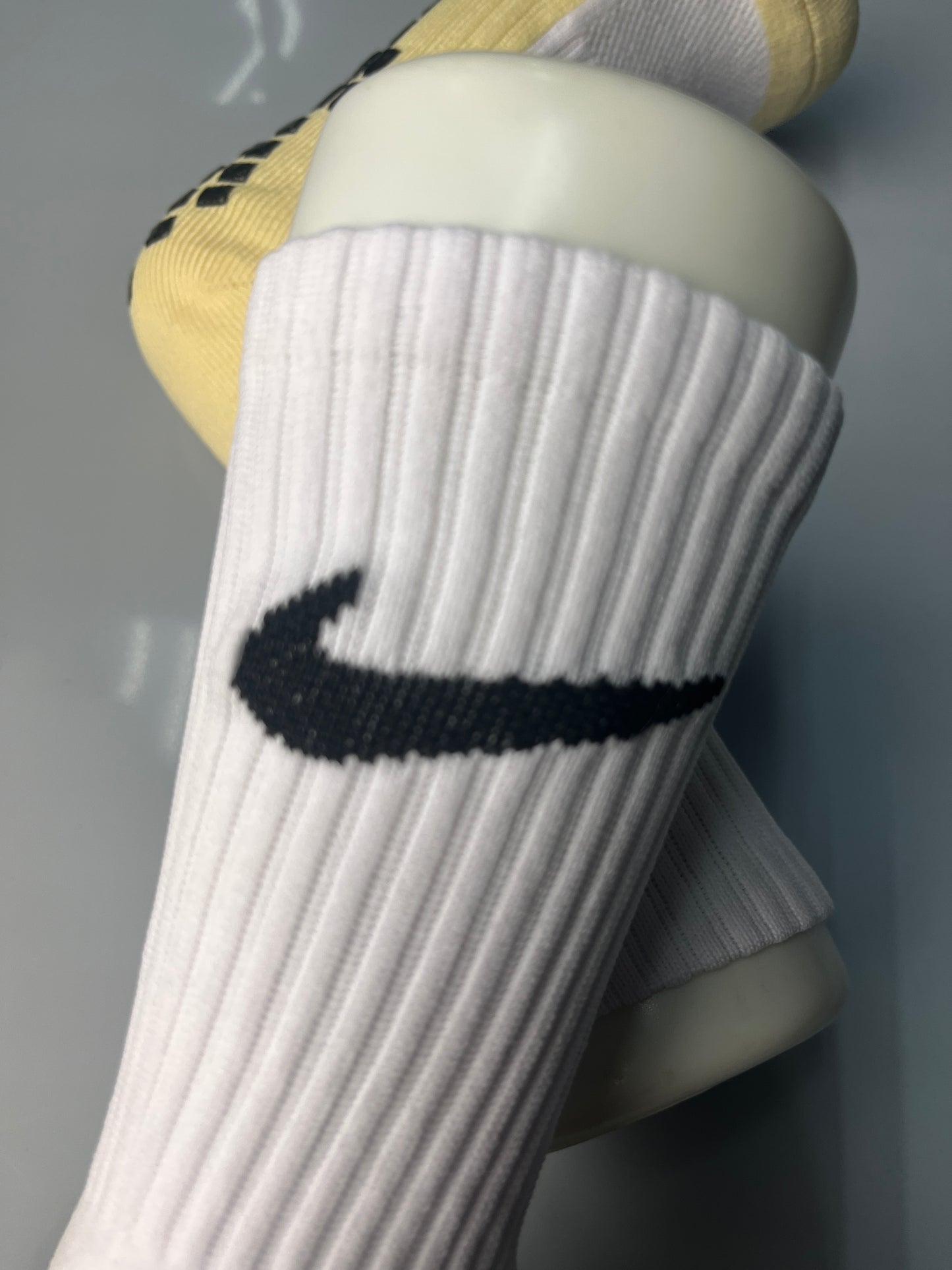 Nike White Grip Socks Crew