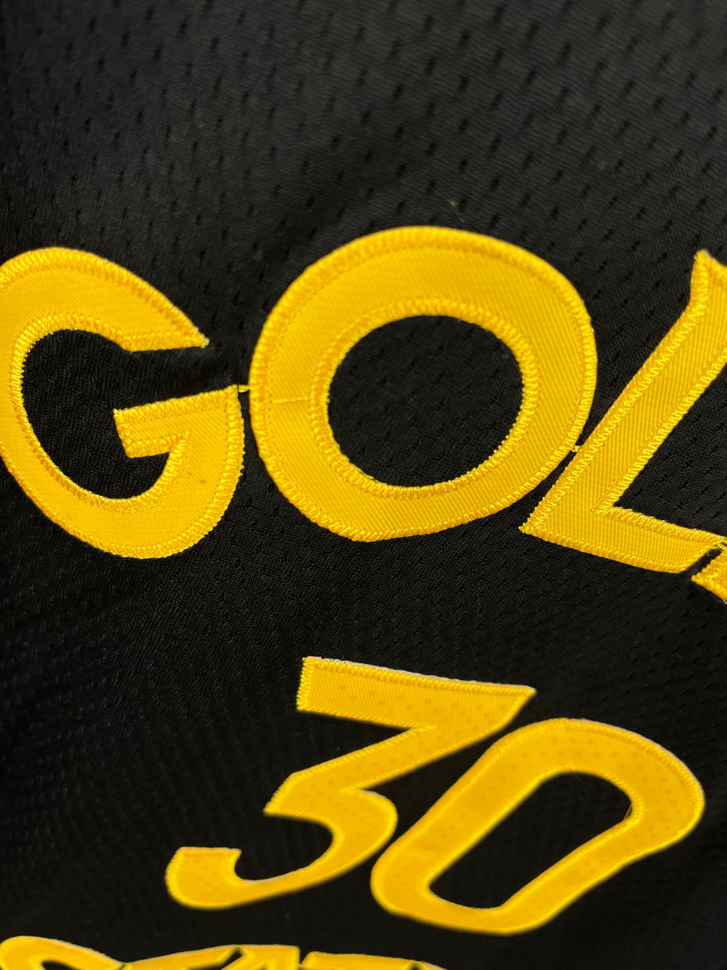 Curry 30 Golden State Black NBA Jersey