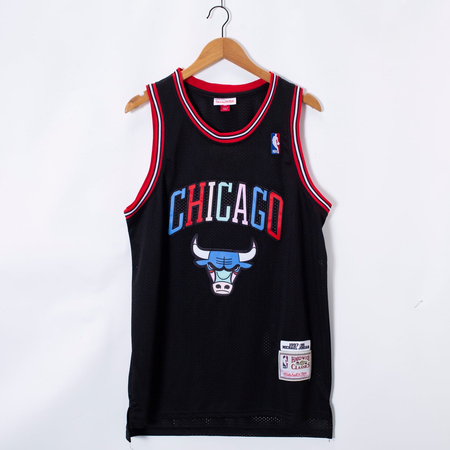 JORDAN 23 Black Red Blue NBA Jersey