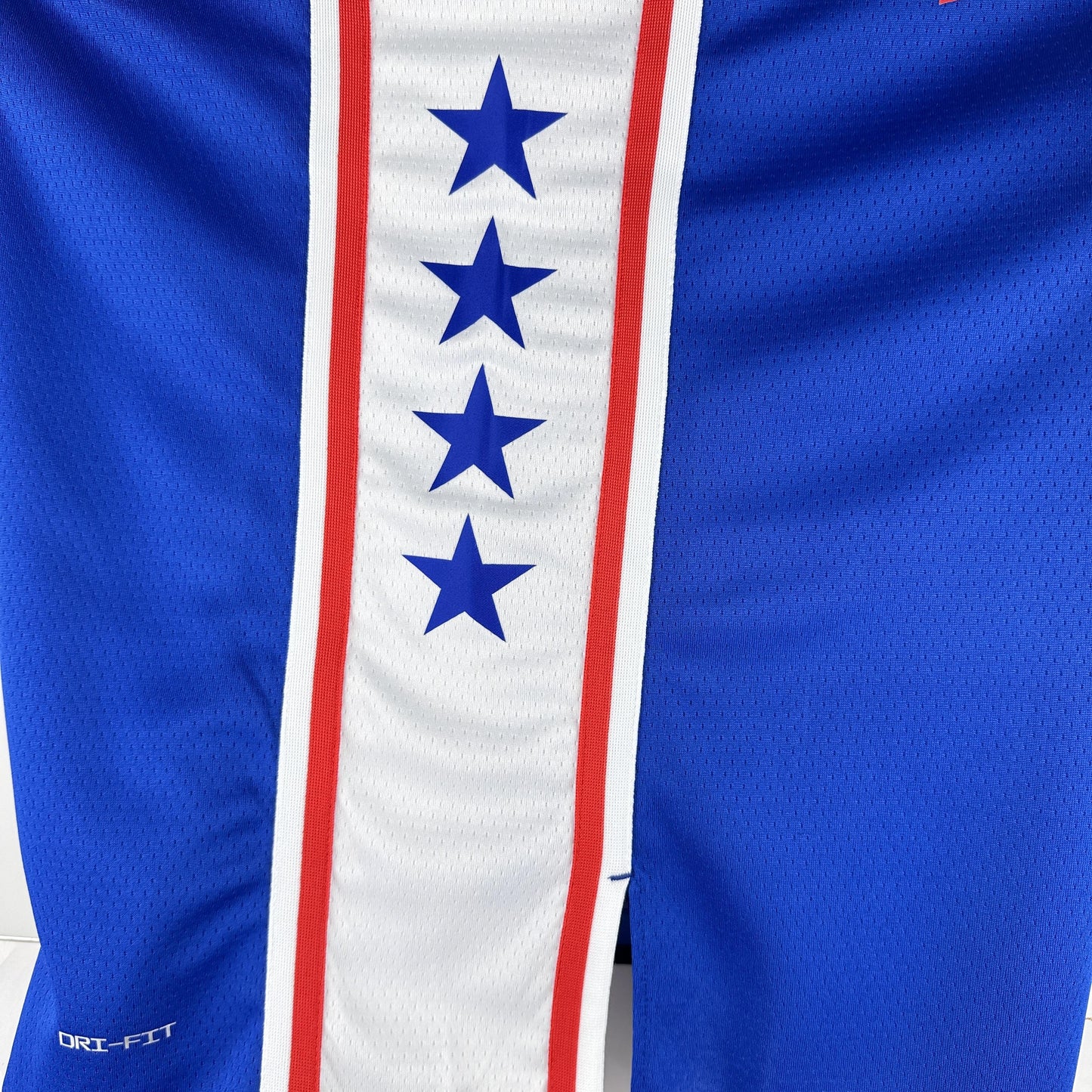 GEORGE 8 Blue Philadelphia 76ers Heat Pressed Edition NBA Jersey