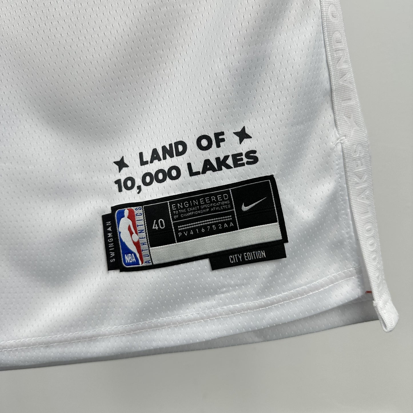 EDWARDS 5 White Minnesota Timberwolves Heat Pressed Edition NBA Jersey