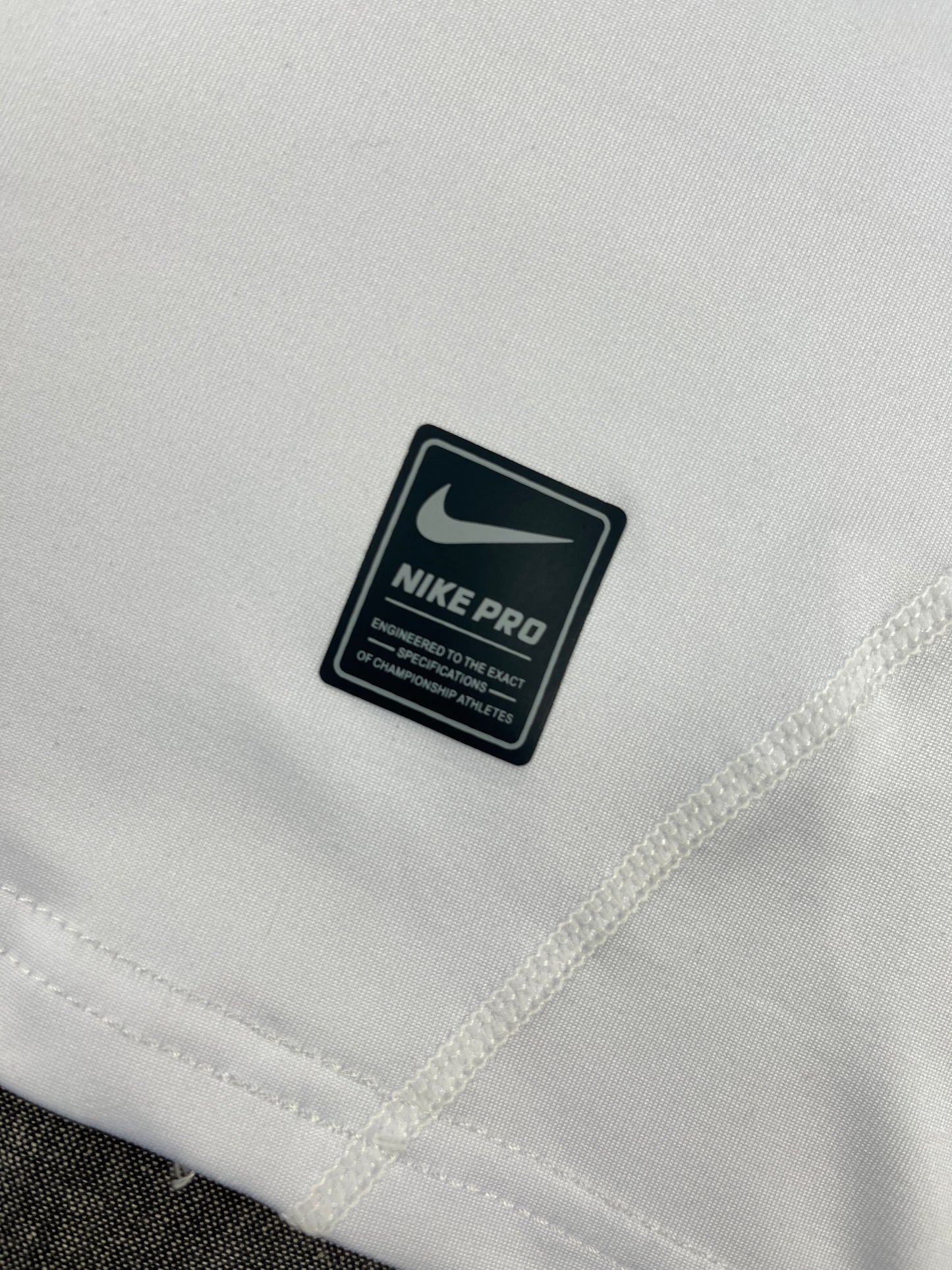 NBA White Sleeveless Compression Shirt