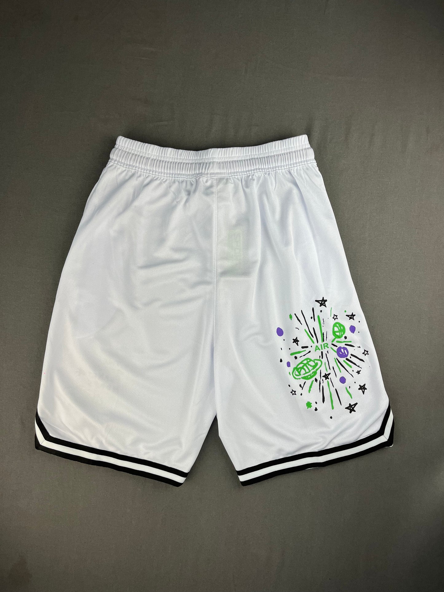 NIKE 'The Court Planet Of Hoops' White Shorts