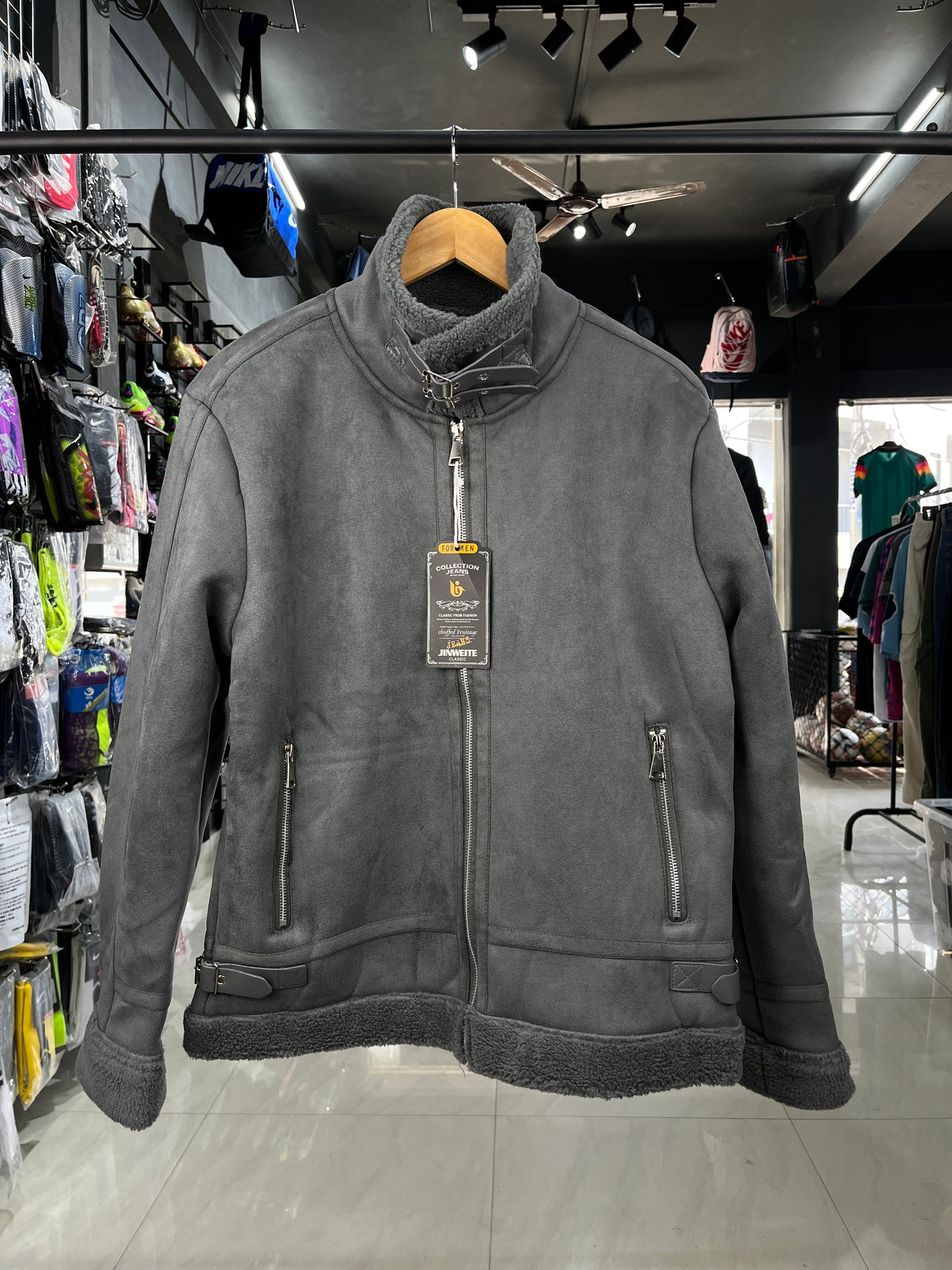 Faux Fur Grey Jacket