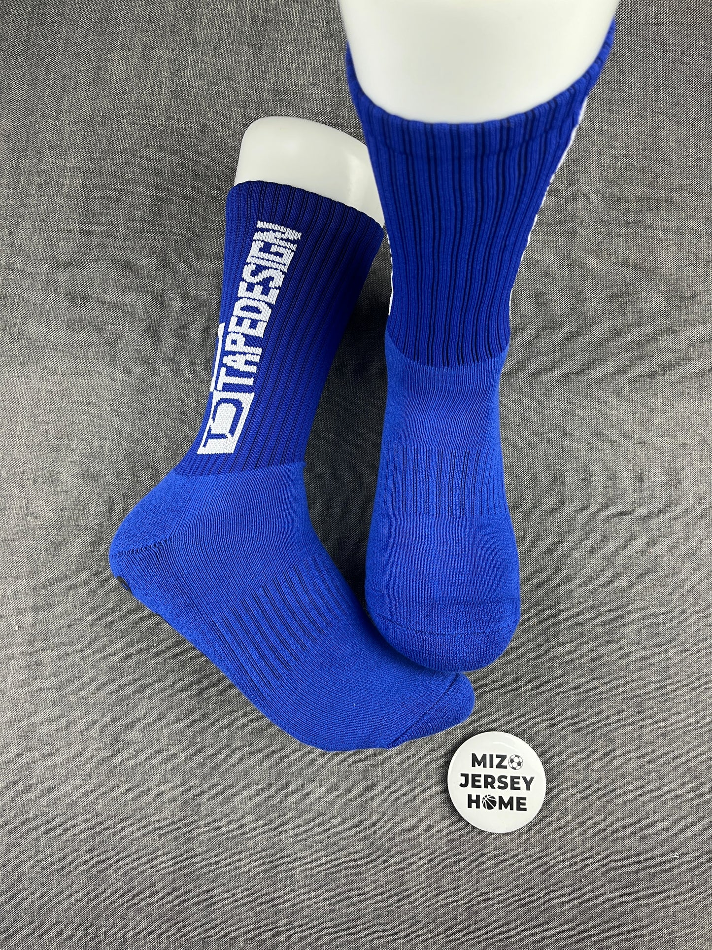 TapeDesign Blue Grip Socks