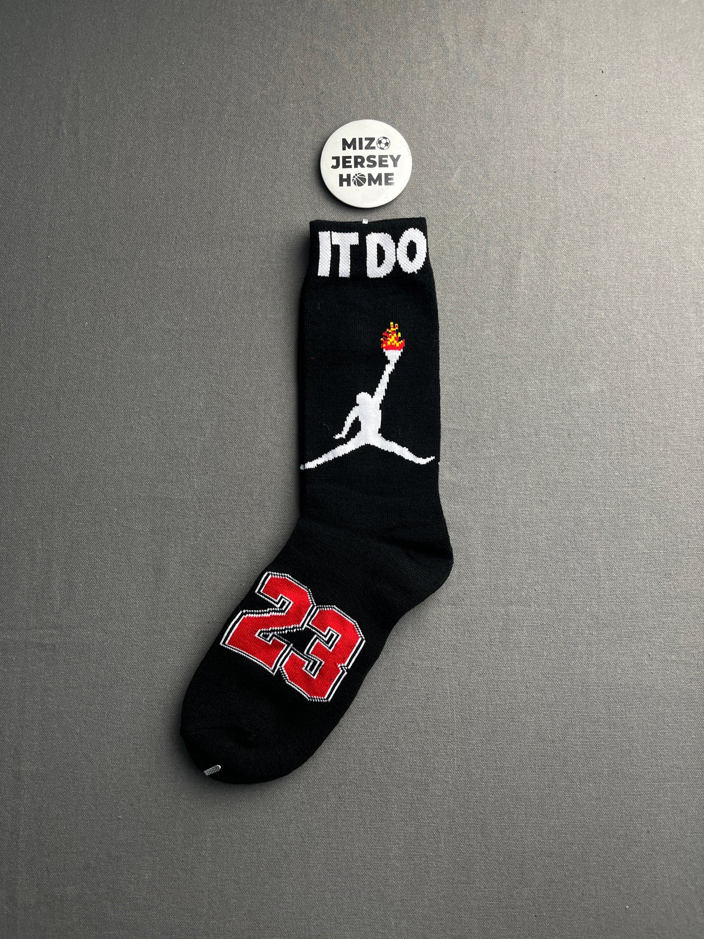 Just Do IT Black Crew Socks