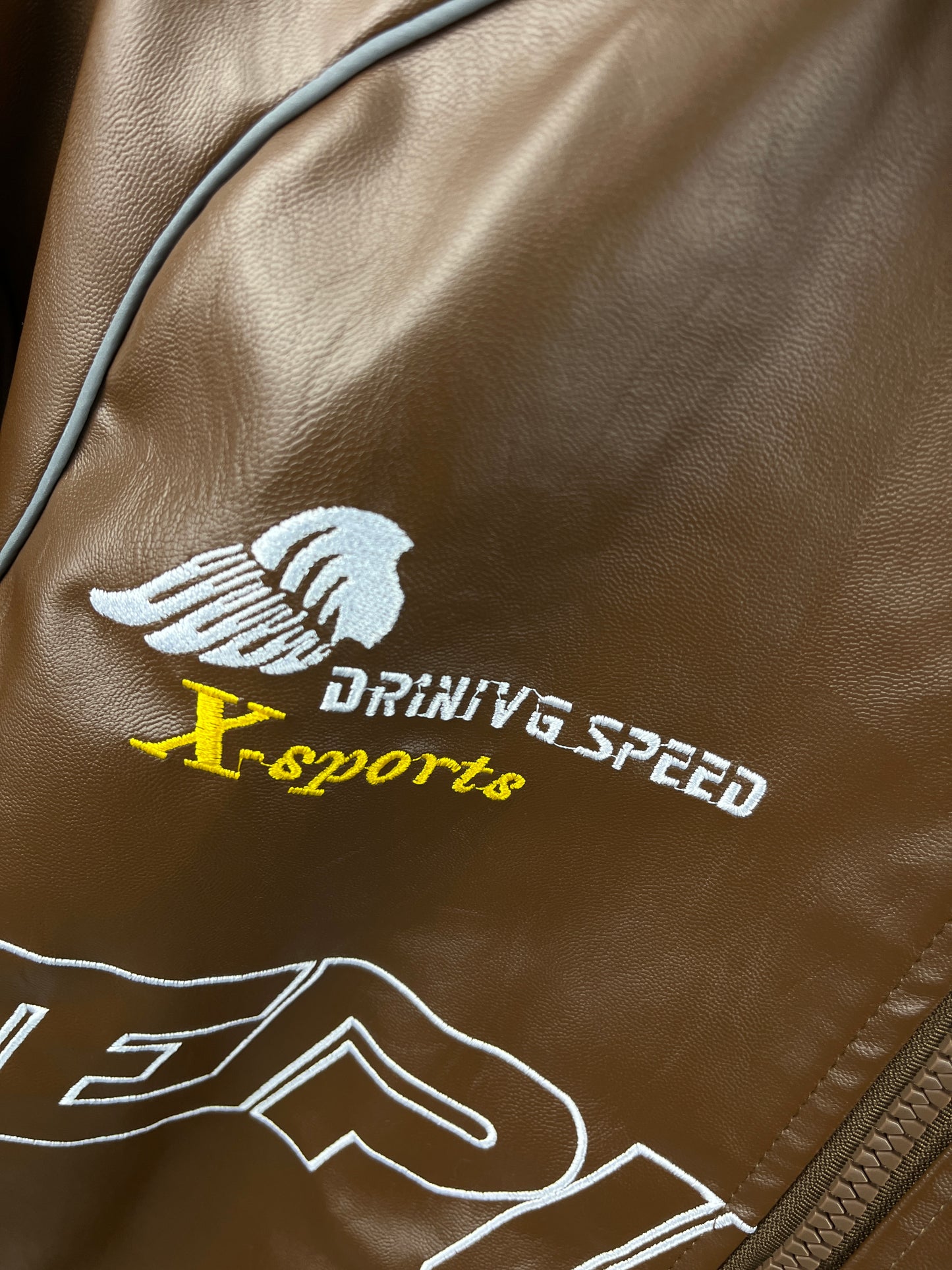Riding Leather Jacket Brown