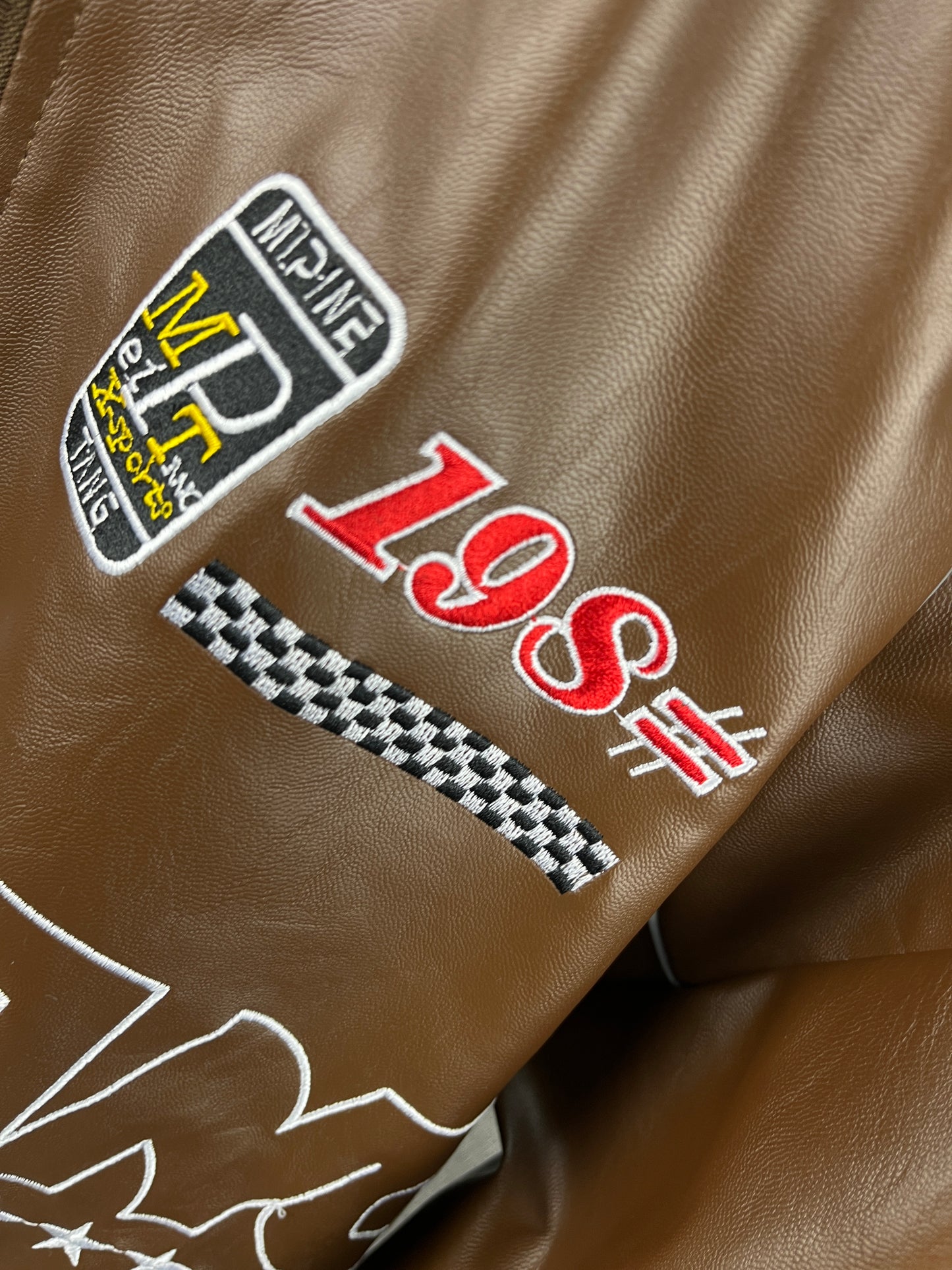 Riding Leather Jacket Brown