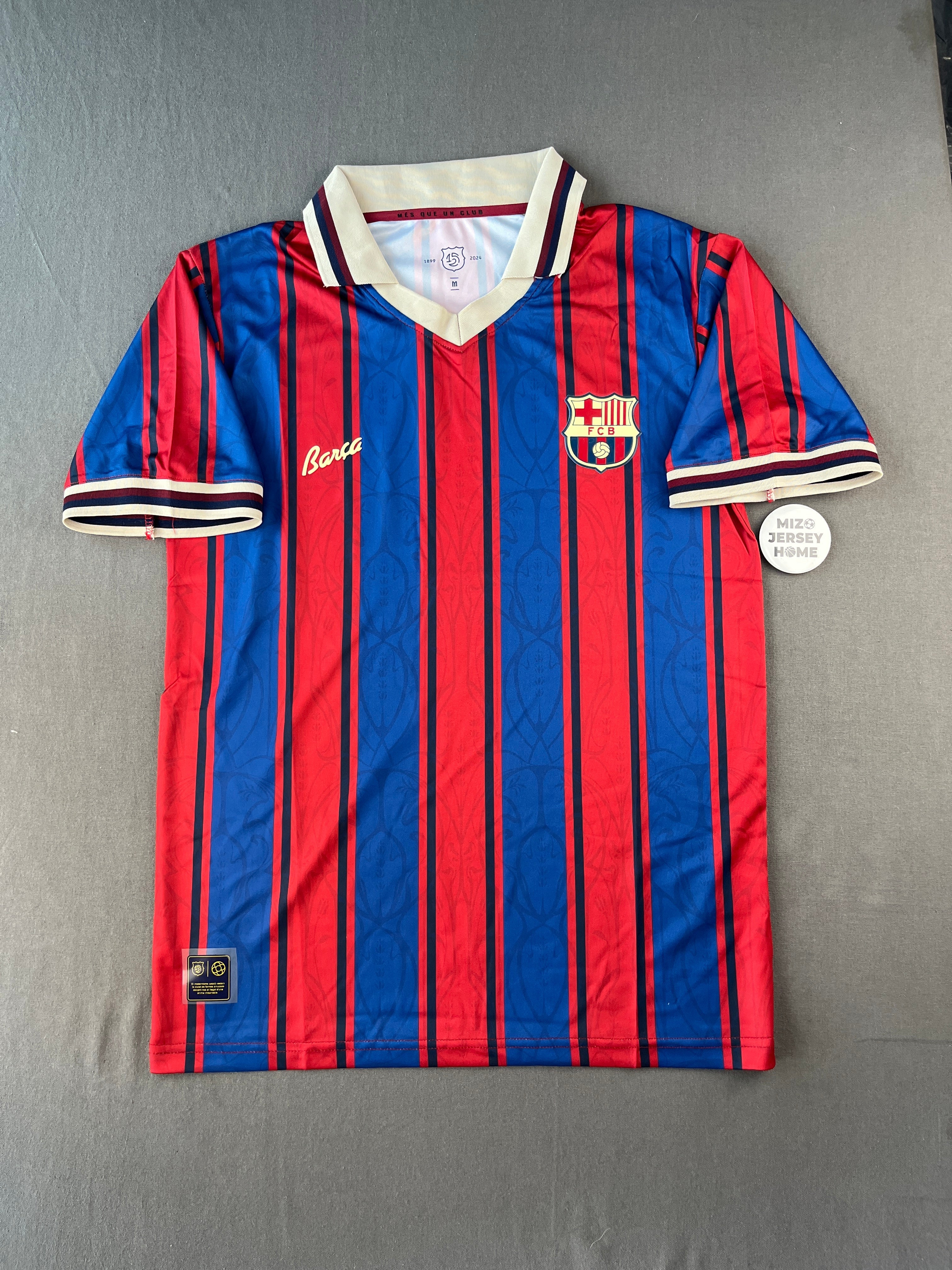 Barcelona 125Th Anniversary Kit 2025 Player Version – Mizo Jersey Home