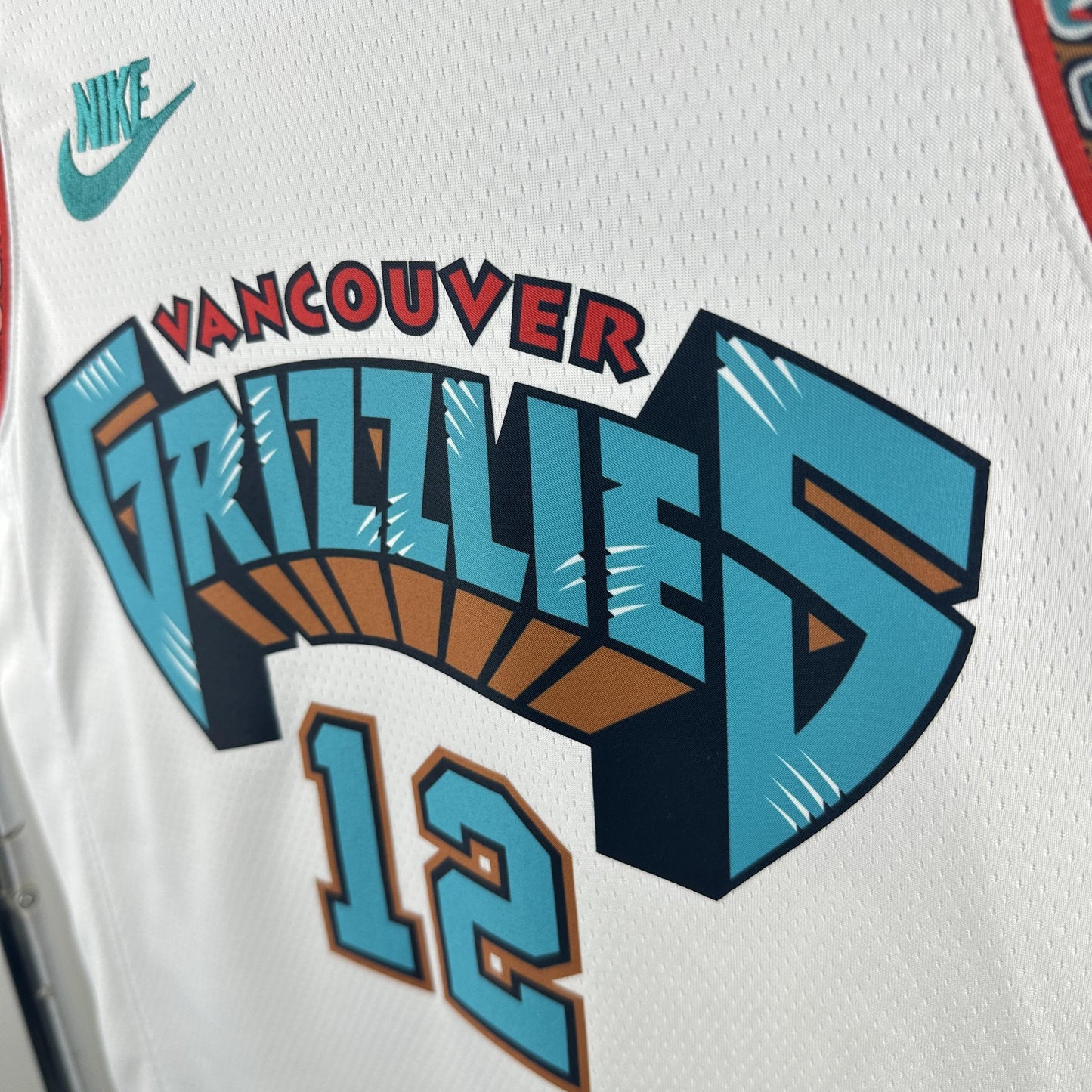 MORANT 12 White Memphis Grizzlies Heat Pressed Edition NBA Jersey