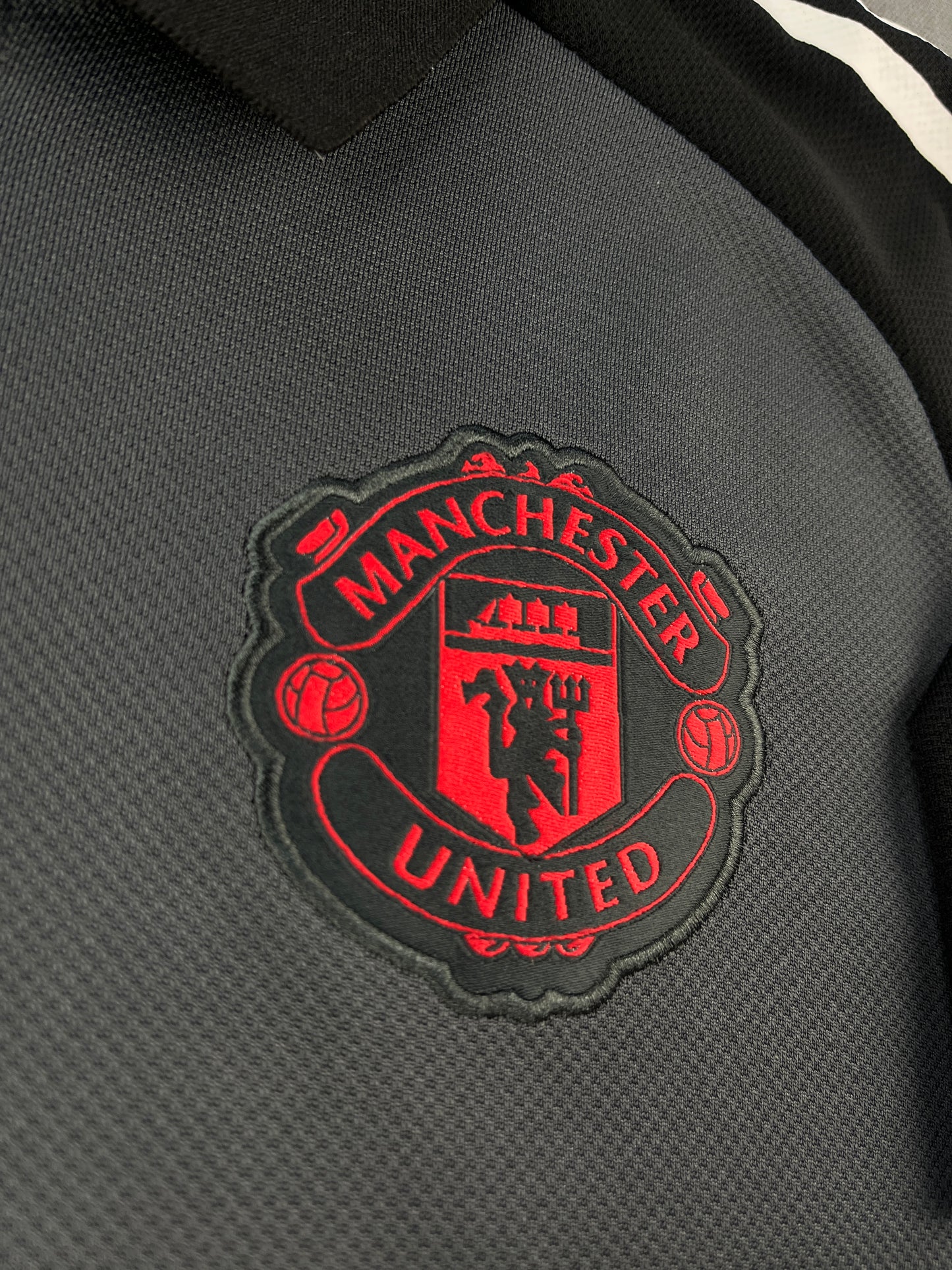 United Grey & Black Polo