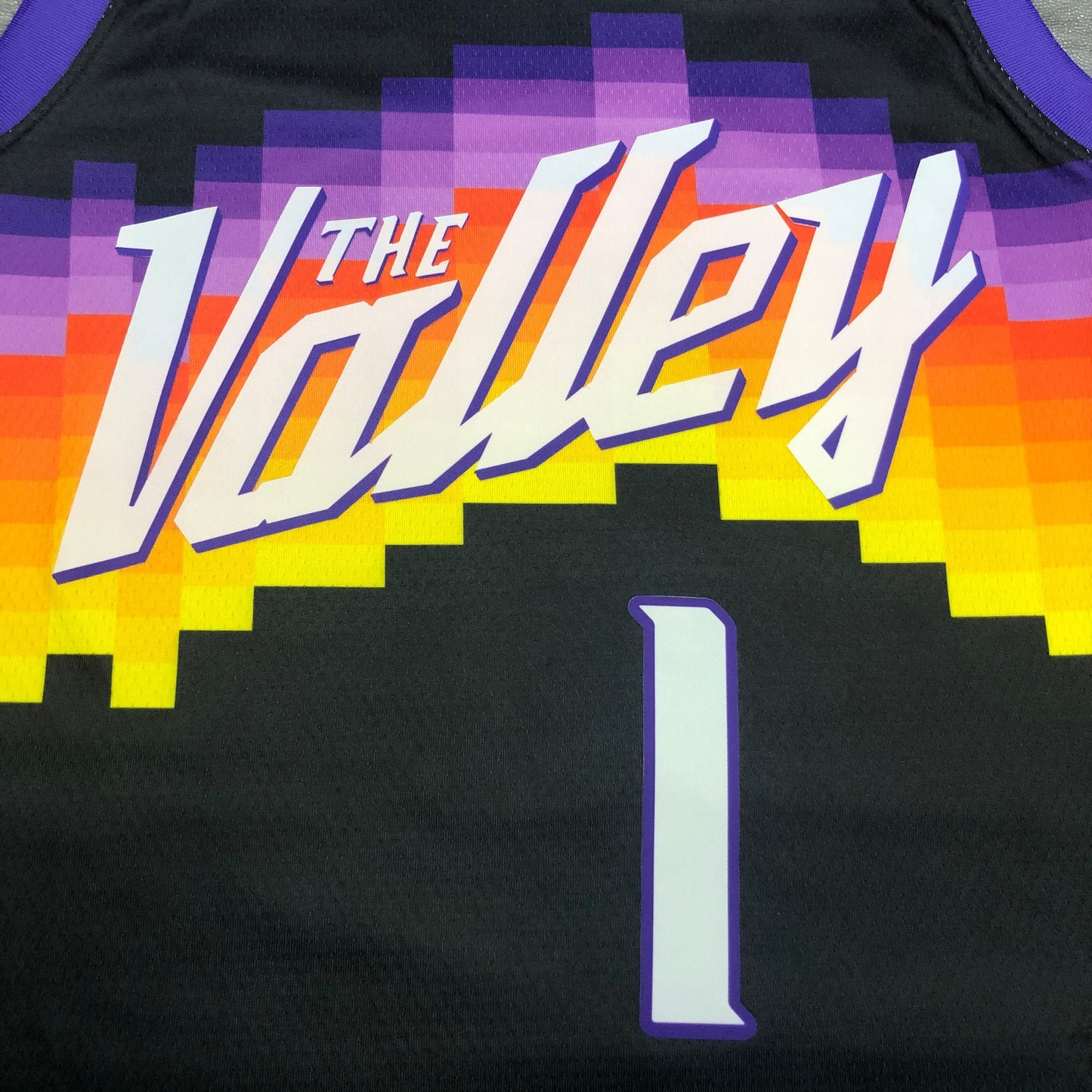 BOOKER 1 Black The Valley Heat Pressed Edition NBA Jersey