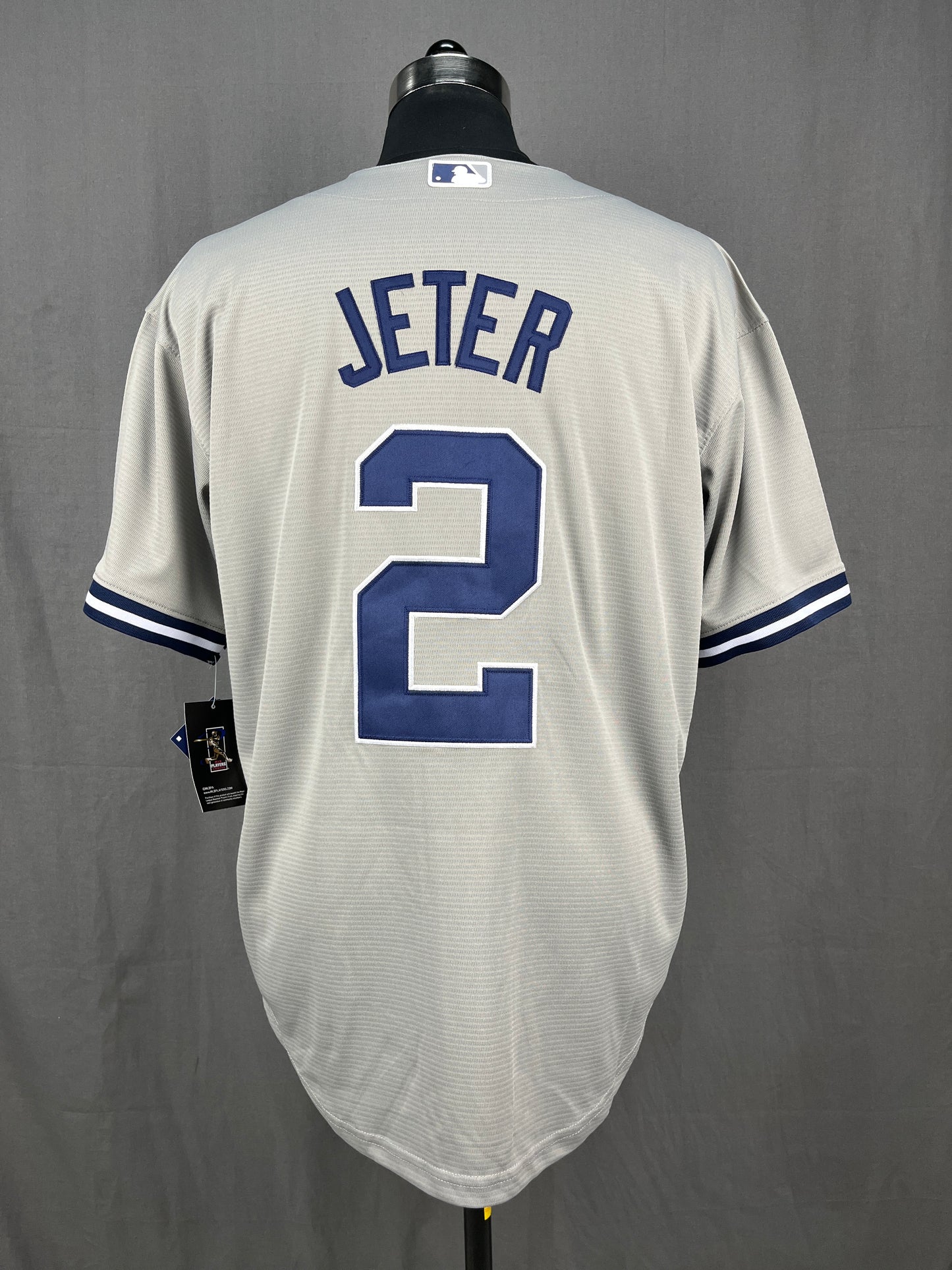 JETER 2 Grey New York MLB Jersey