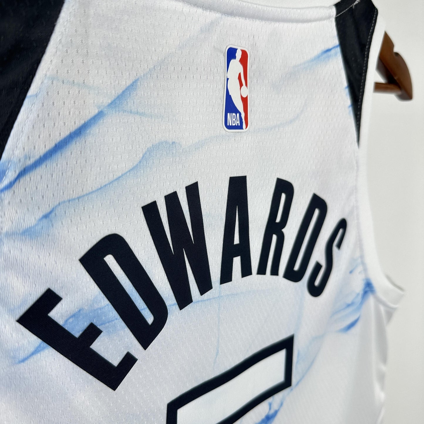 EDWARDS 5 White Minnesota Timberwolves Heat Pressed Edition NBA Jersey