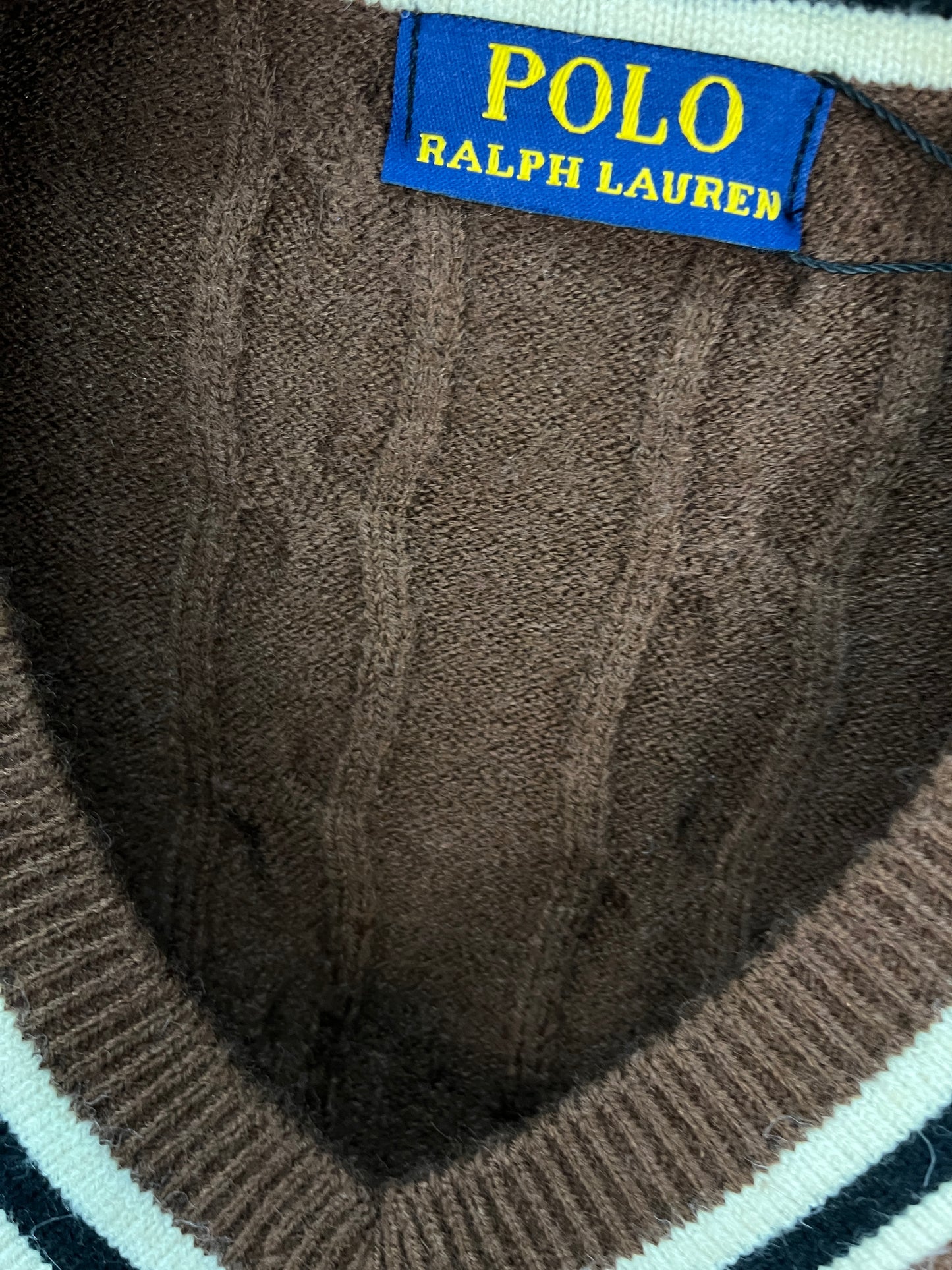 Ralph Lauren Soft Patterned Pull Over Brown