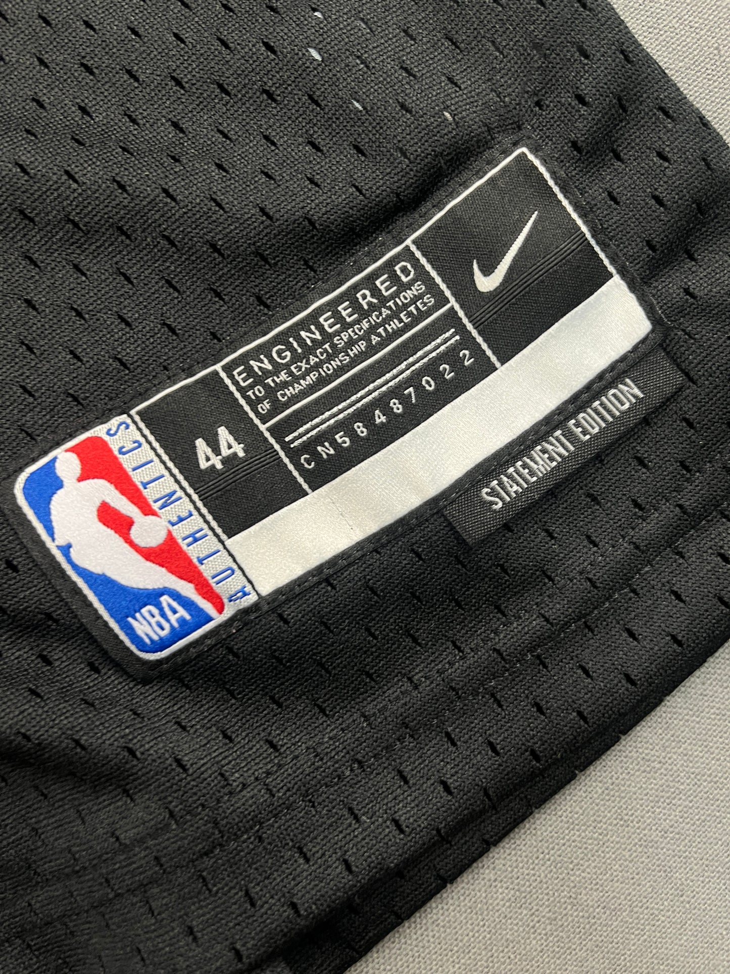 Brooklyn New York Black Mesh NBA Jersey