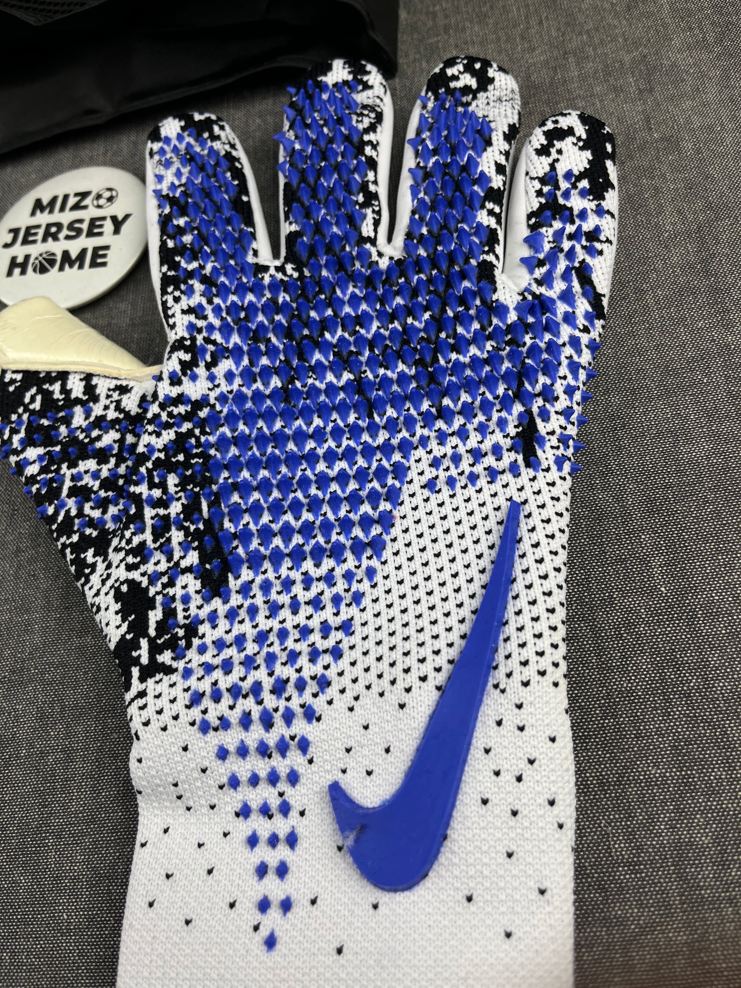 Nike Blue White Gloves