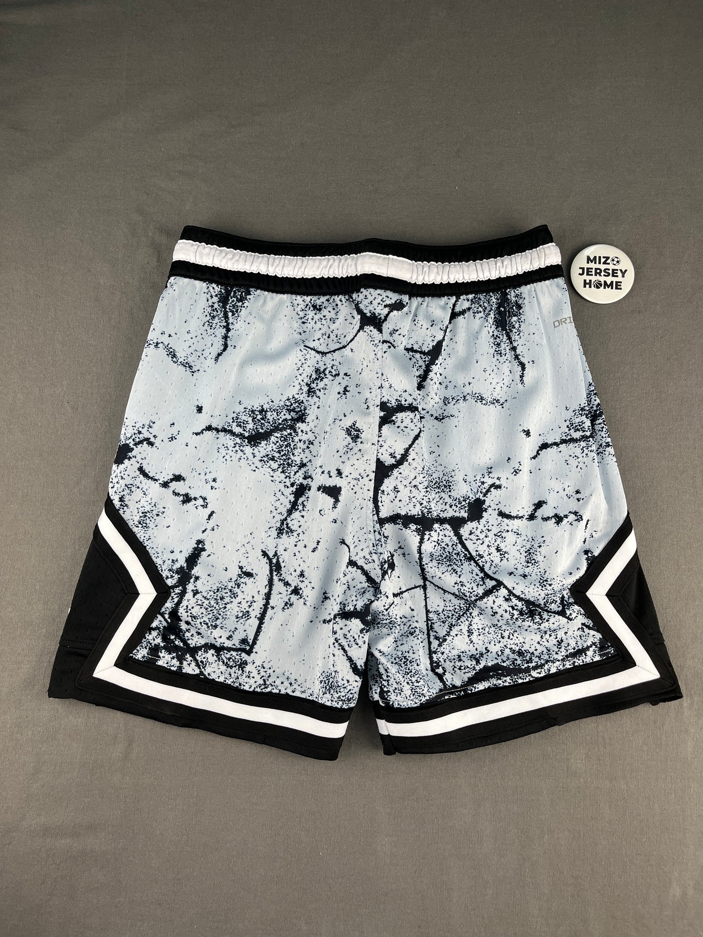 Jordan White Marble Diamond Shorts