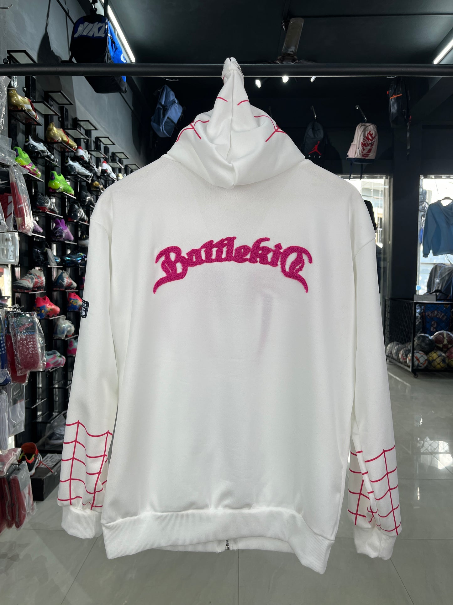 Spiderman White Zip-up Hoodie