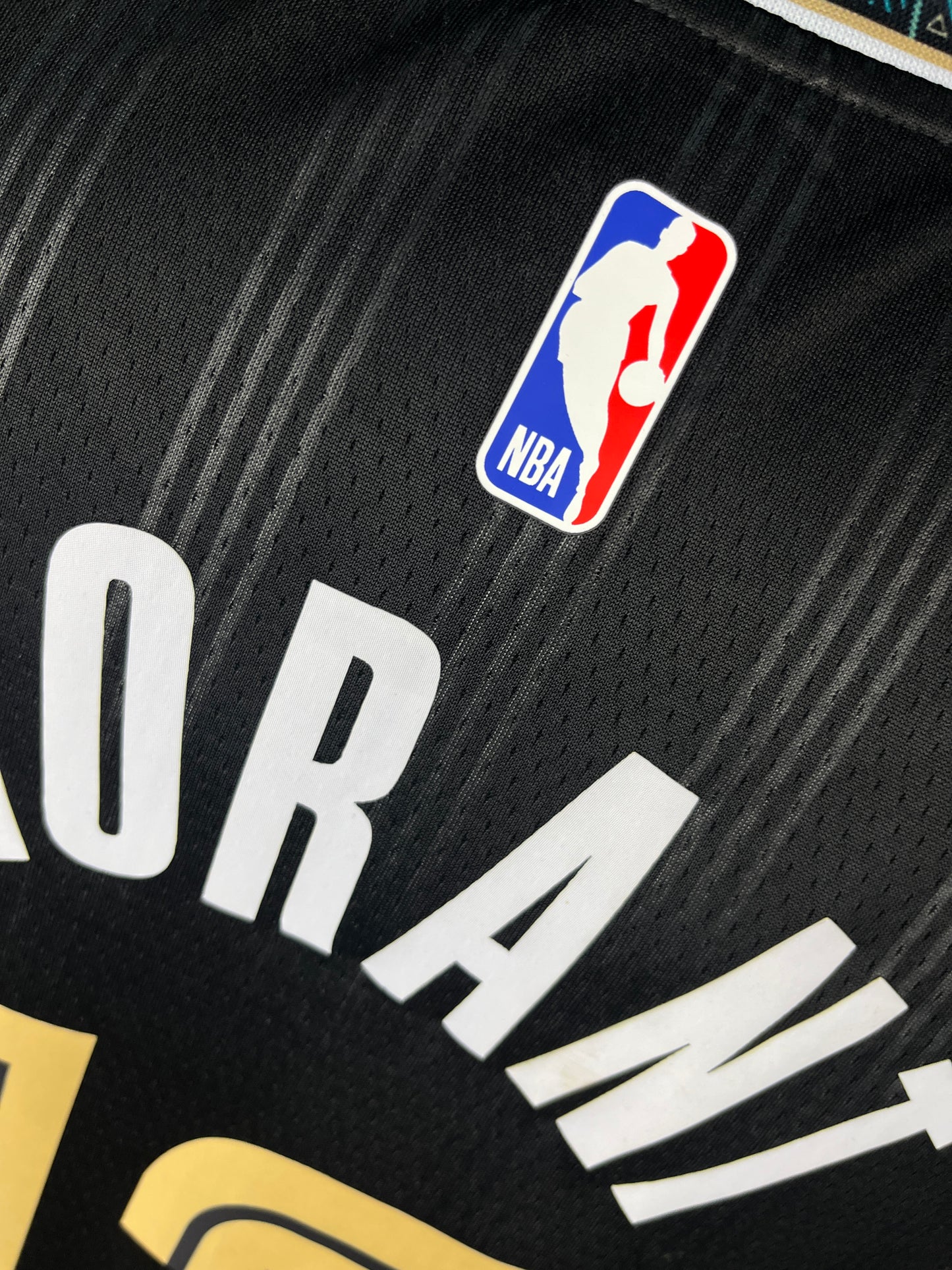 MORANT 12 Black Memphis Grizzlies Heat Pressed Edition NBA Jersey