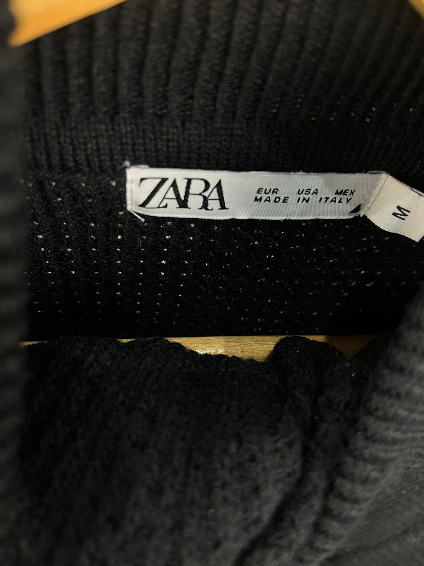 Black Knitted High Neck