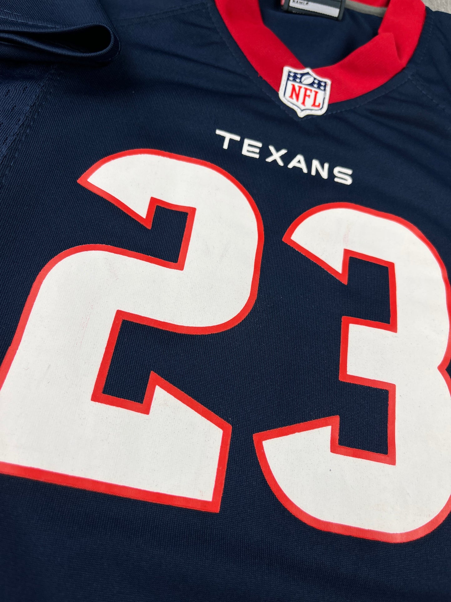 FOSTER 23 NAVY HOUSTON TEXANS NFL KIDS JERSEY