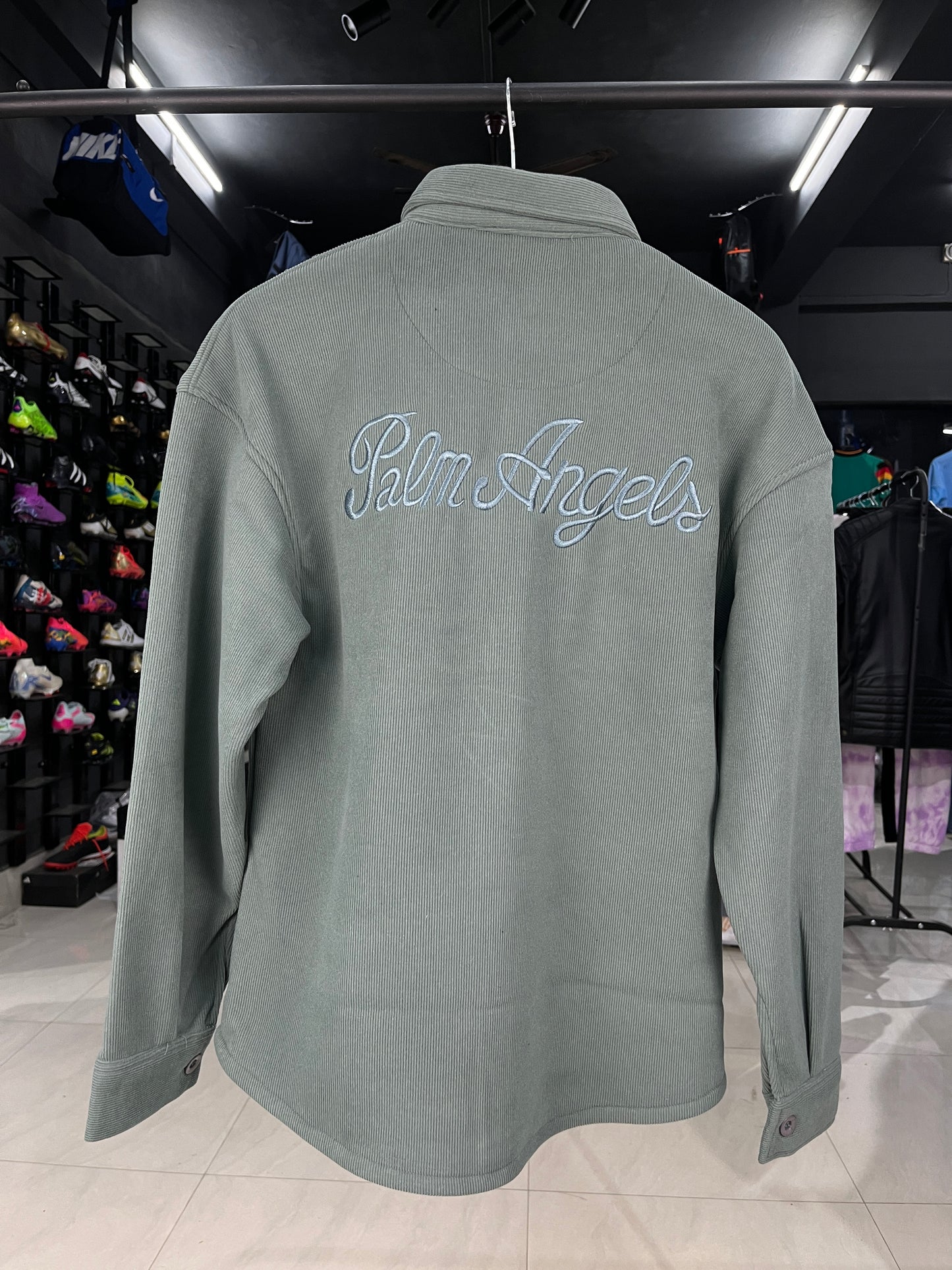 Palm Angels Dark Green Shacket