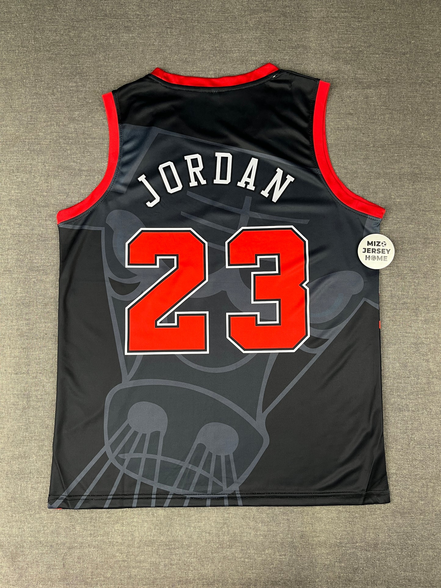 JORDAN 23 Black Chicago Bulls NBA Jersey Sublimation