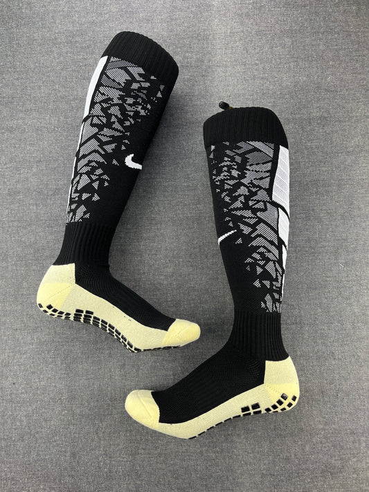 Nike Grip Socks Black Stripes Knee High