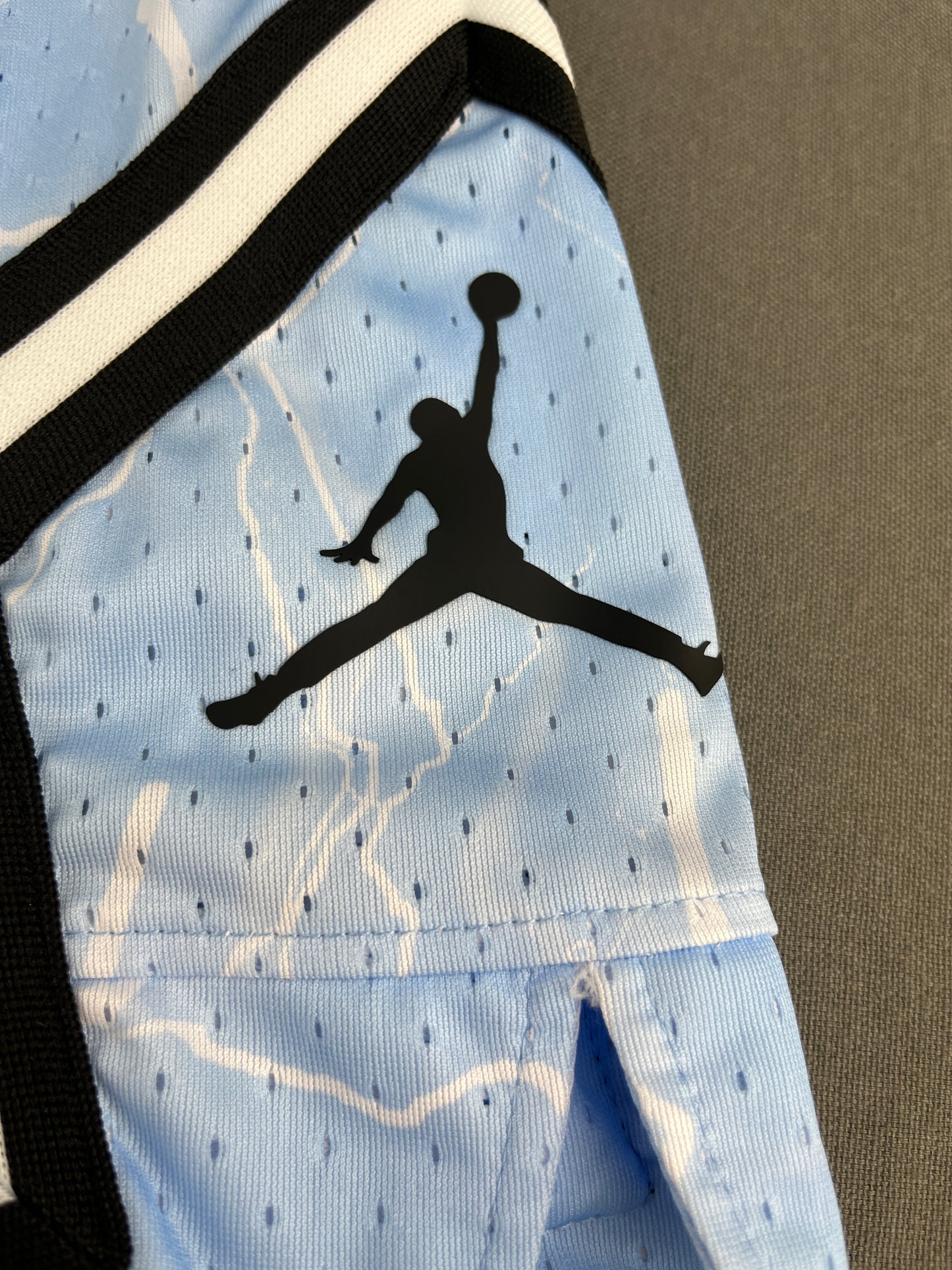 Jordan Sky Blue Lightning Diamond Shorts