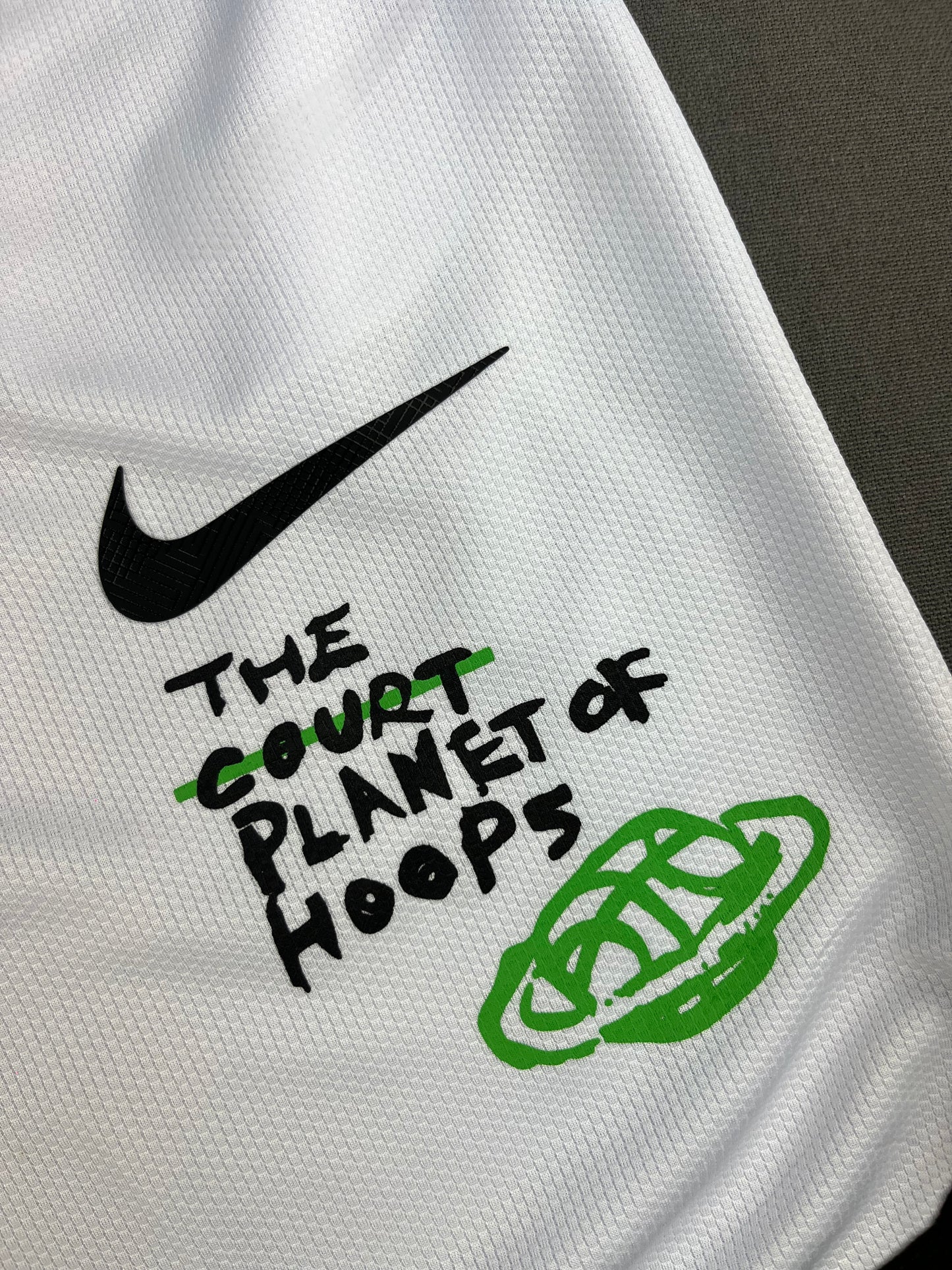 NIKE 'The Court Planet Of Hoops' White Shorts