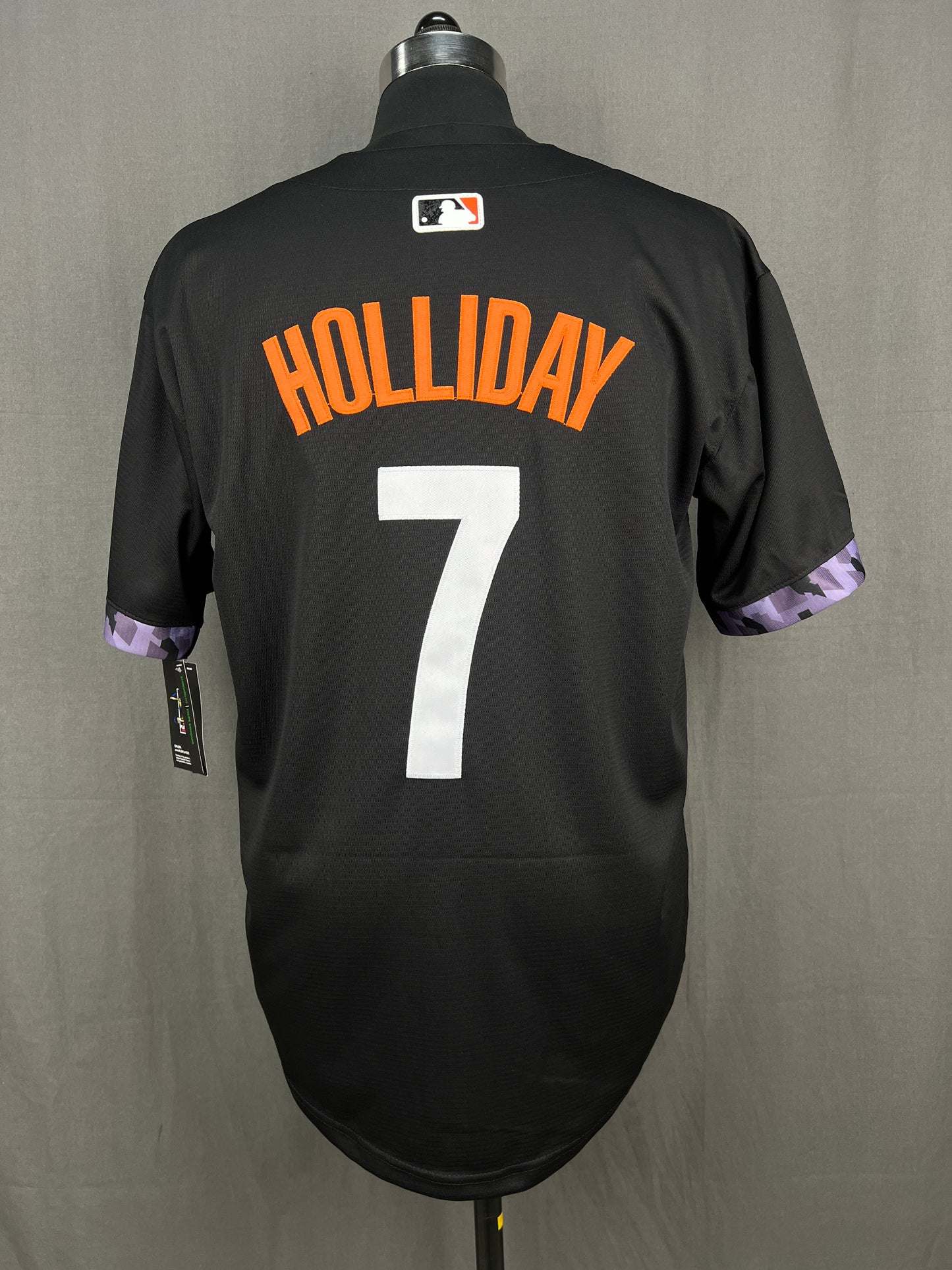 HOLLIDAY 7 Black Baltimore Orioles MLB Jersey