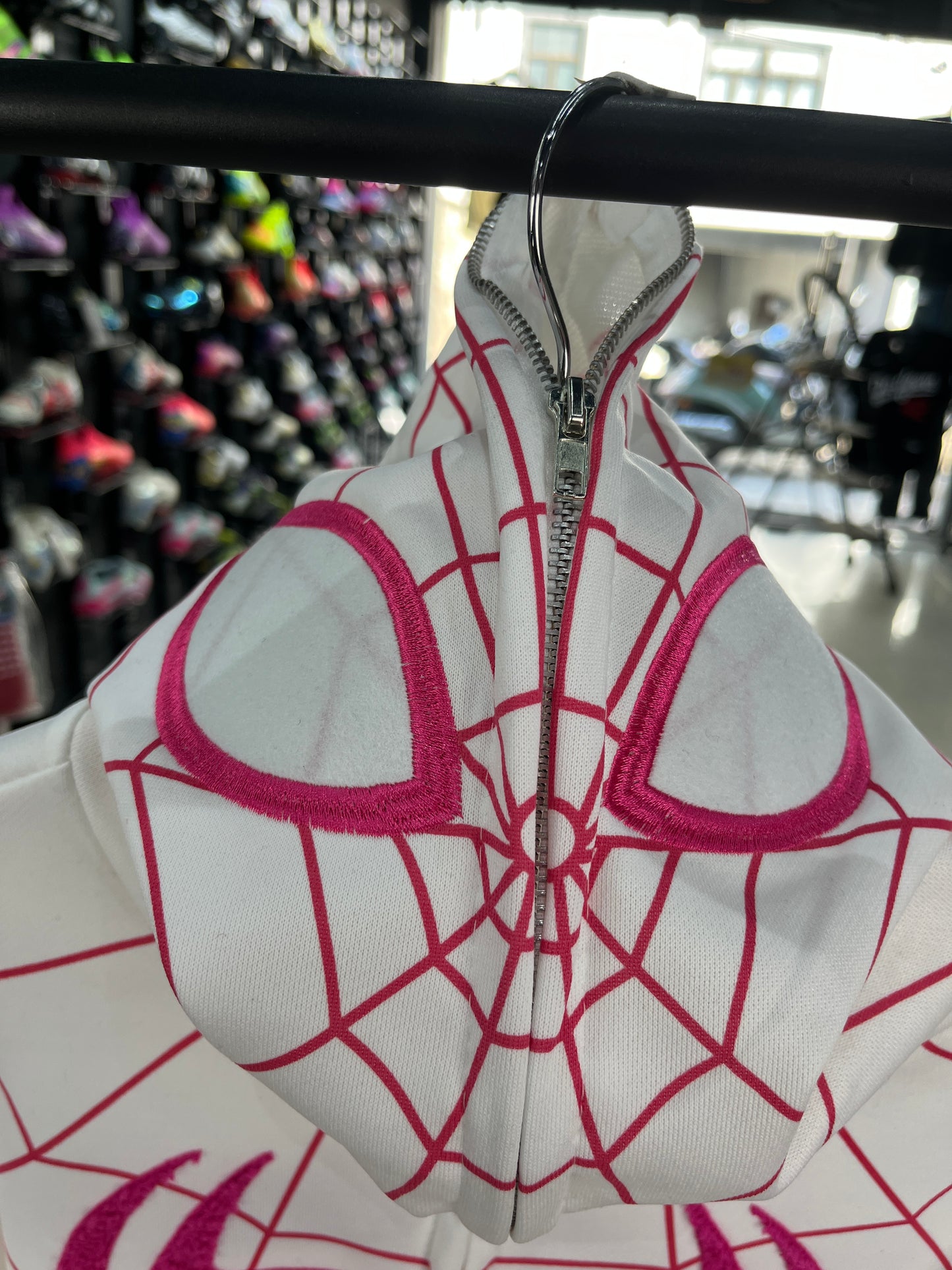 Spiderman White Zip-up Hoodie