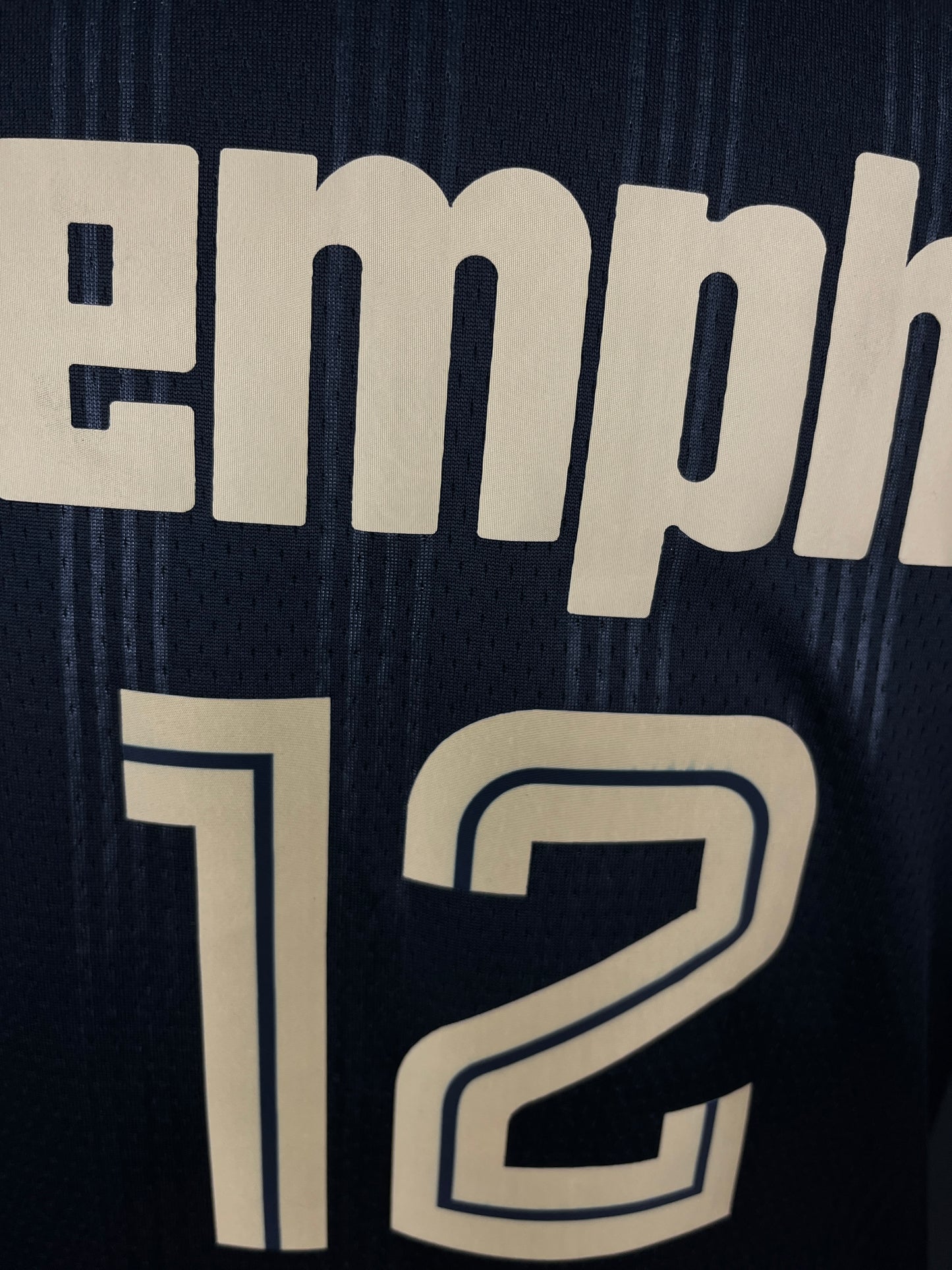 MORANT 12 Black Memphis Grizzlies Heat Pressed Edition NBA Jersey