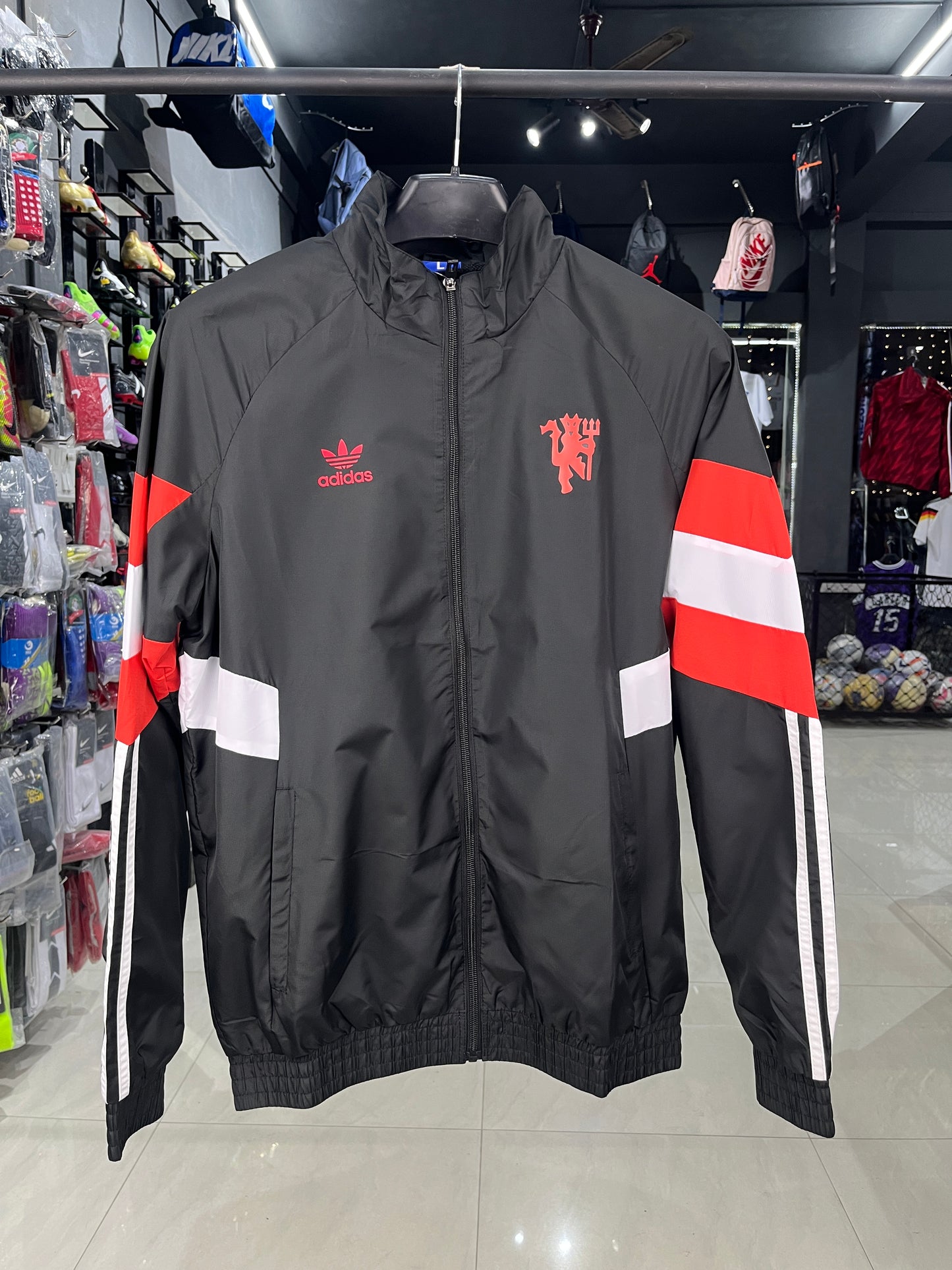 Manchester United Black windcheater Jacket