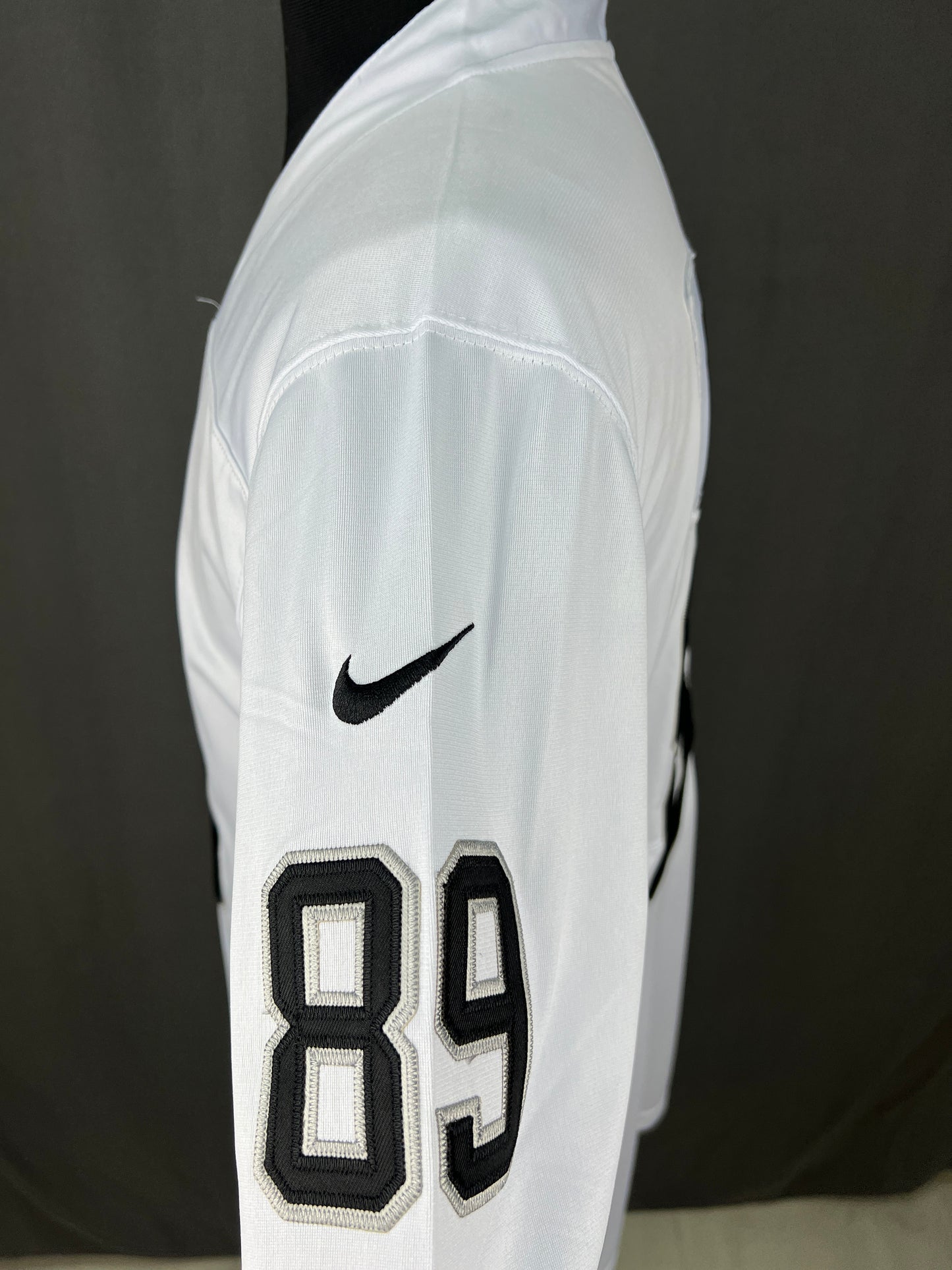 BOWERS 89 White Raiders NFL Jersey