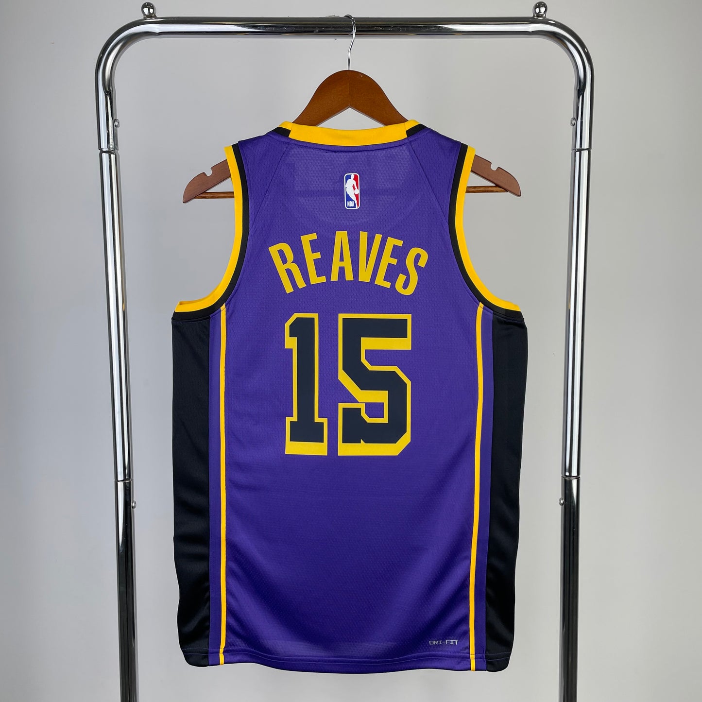 Reaves 15 Purple Lakers Heat Pressed Edition