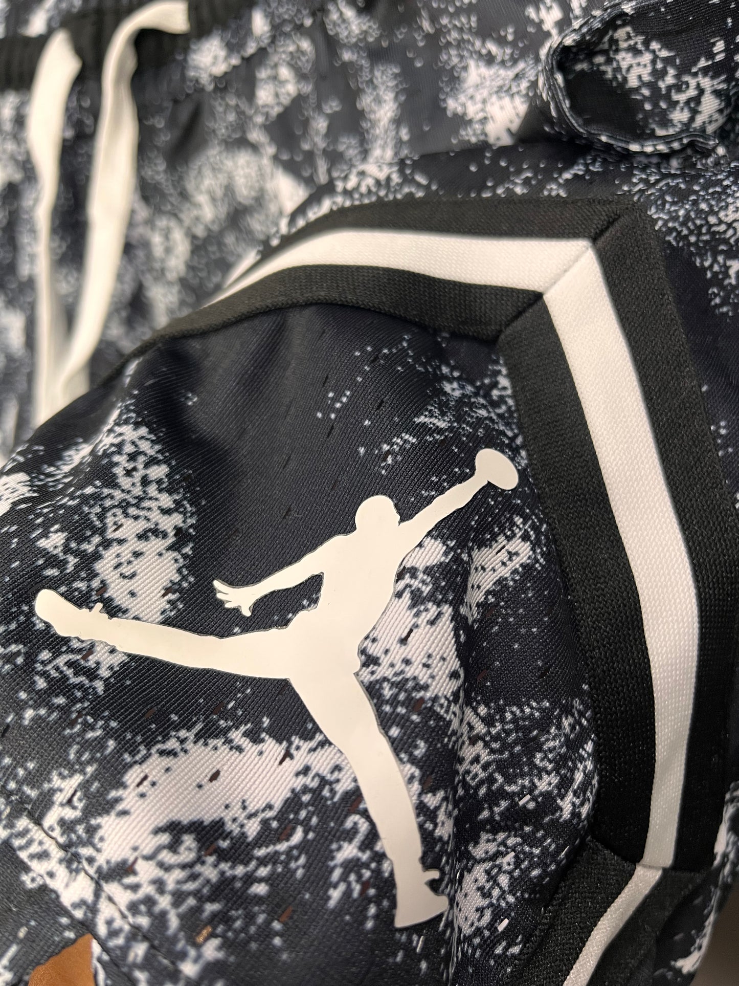 Jordan Black & White Marble Diamond Shorts