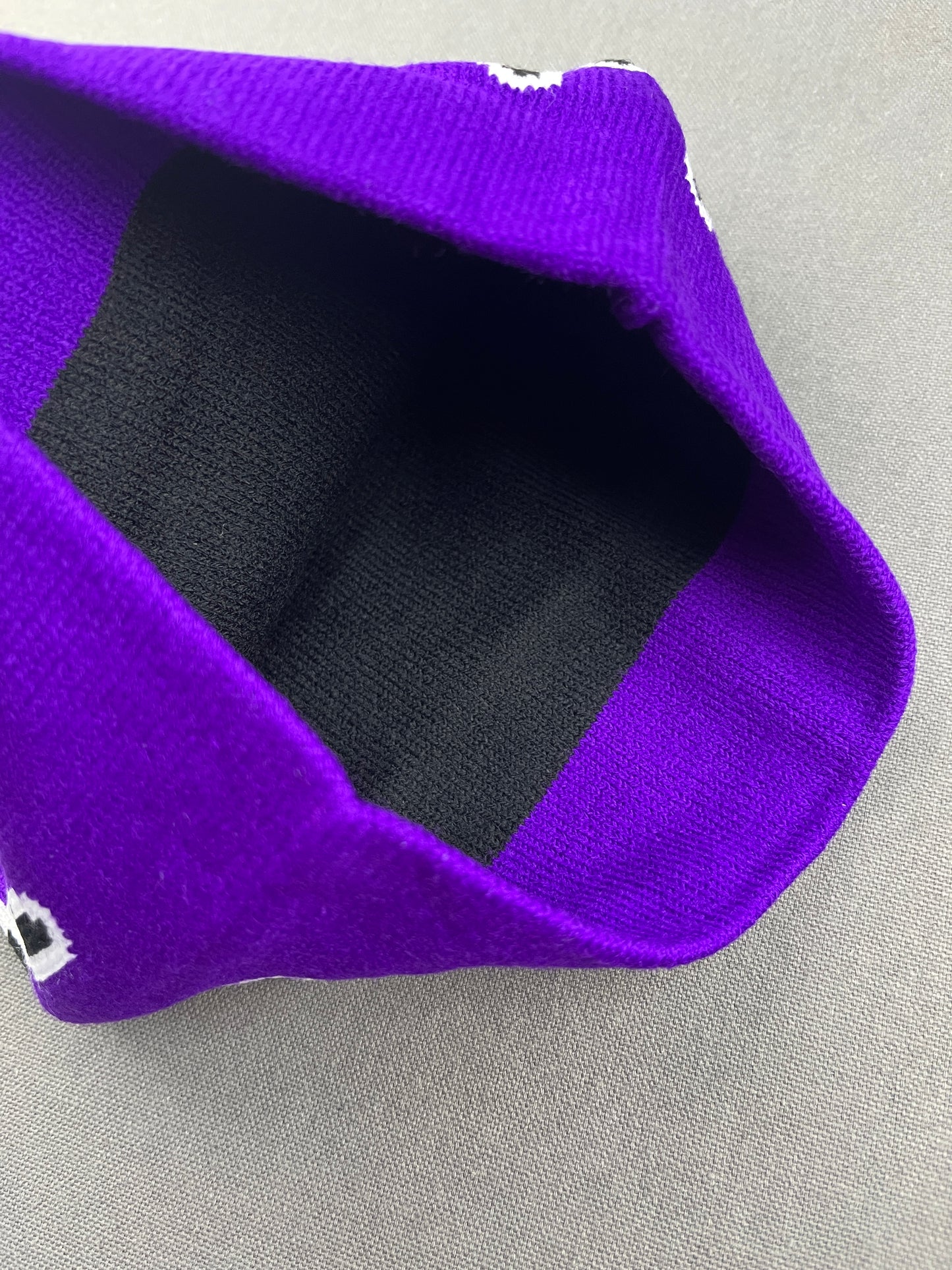 Flame Black & Purple Beanie