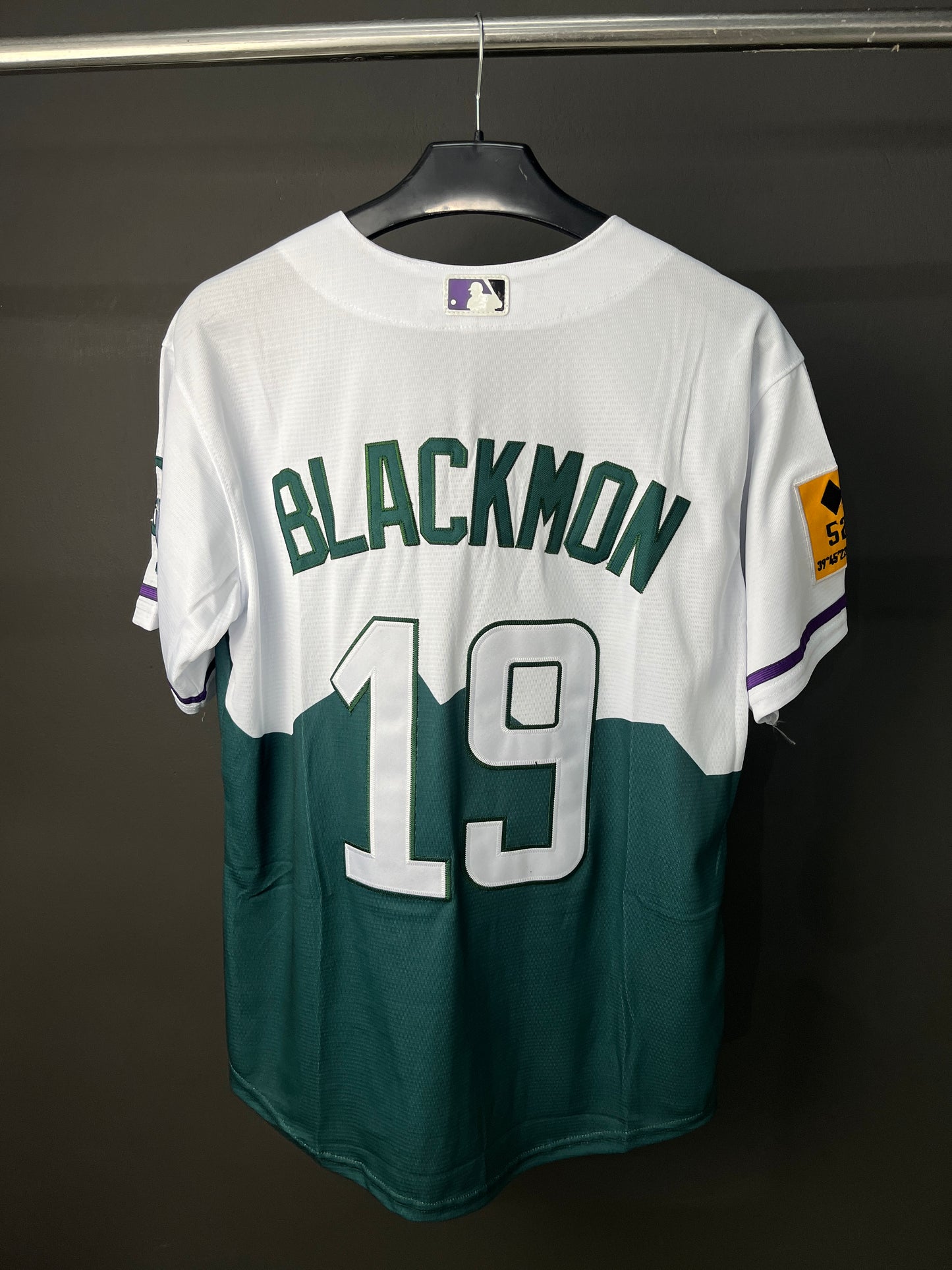 BLACKMON 19 COLORADO White & Green MLB Jersey